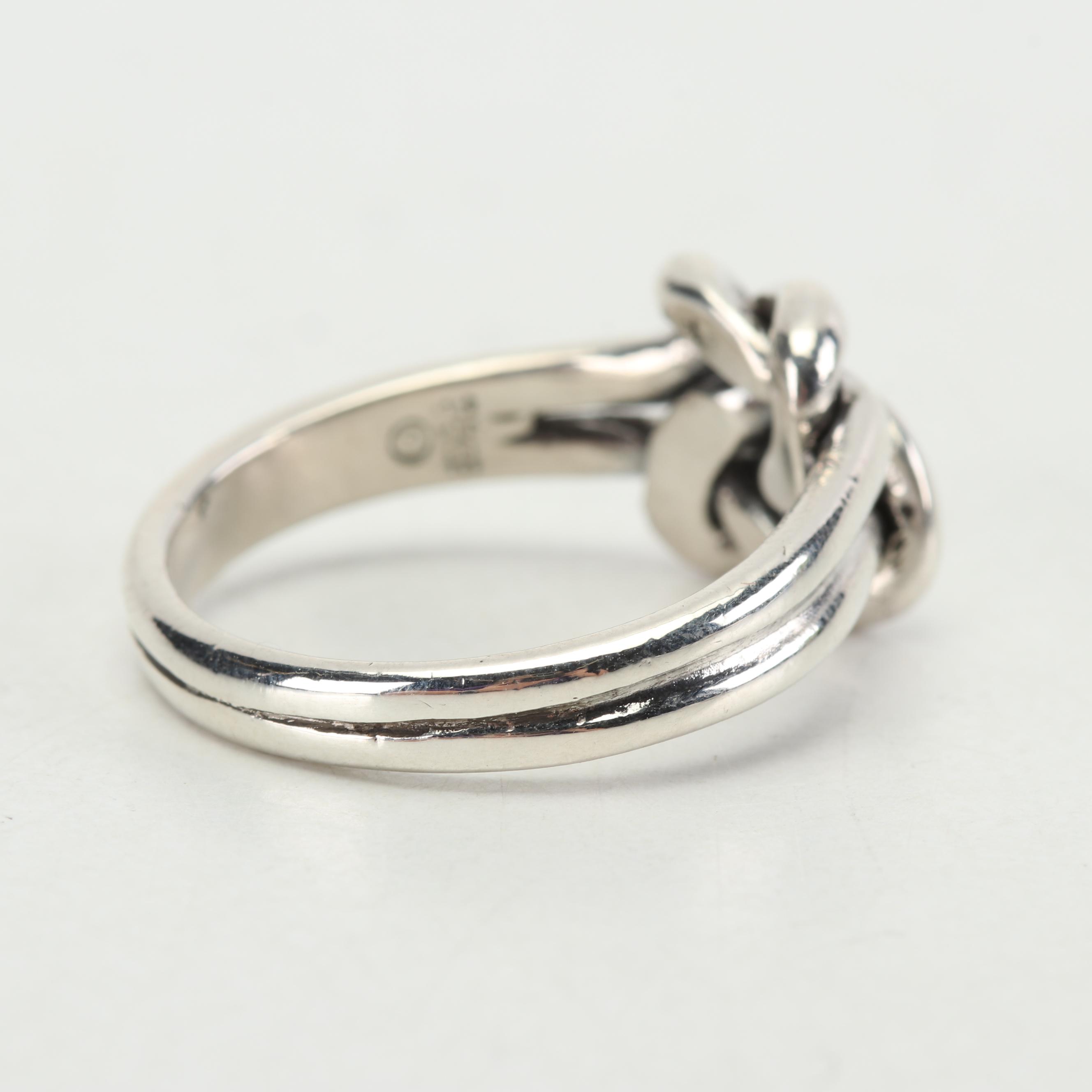 James Avery Sterling Silver "Lovers Knot" Ring