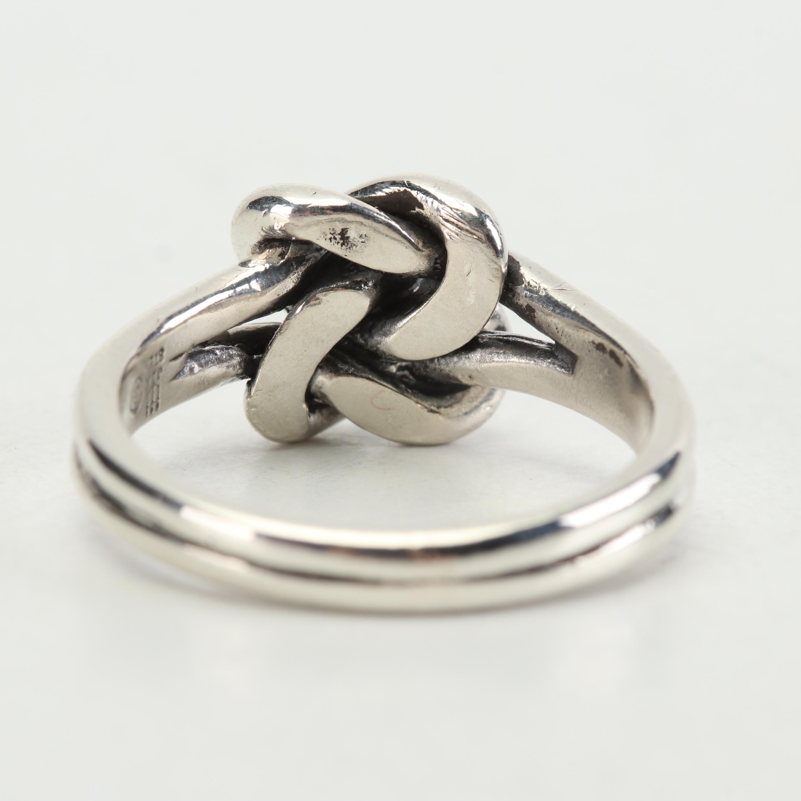 James Avery Sterling Silver "Lovers Knot" Ring