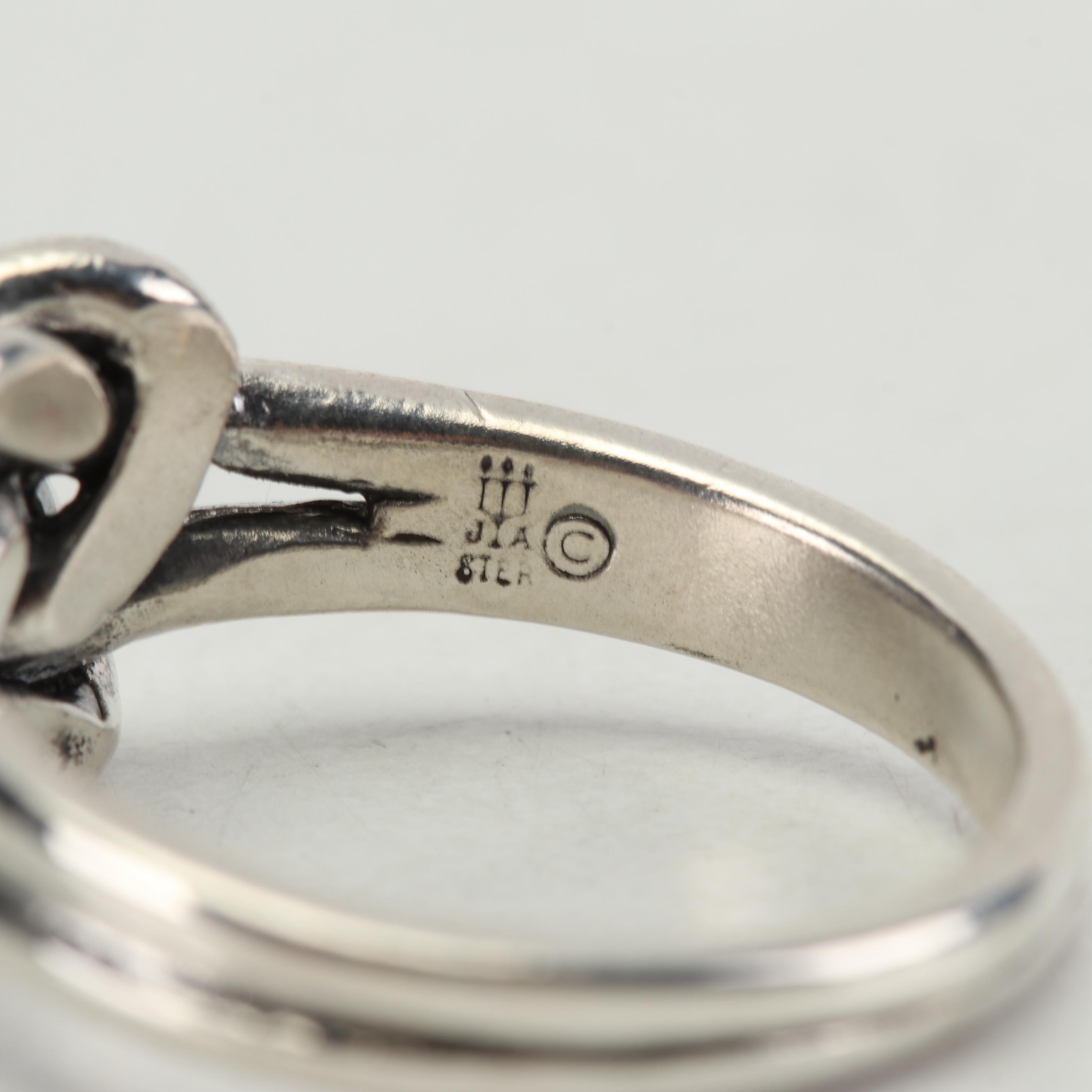 James Avery Sterling Silver "Lovers Knot" Ring