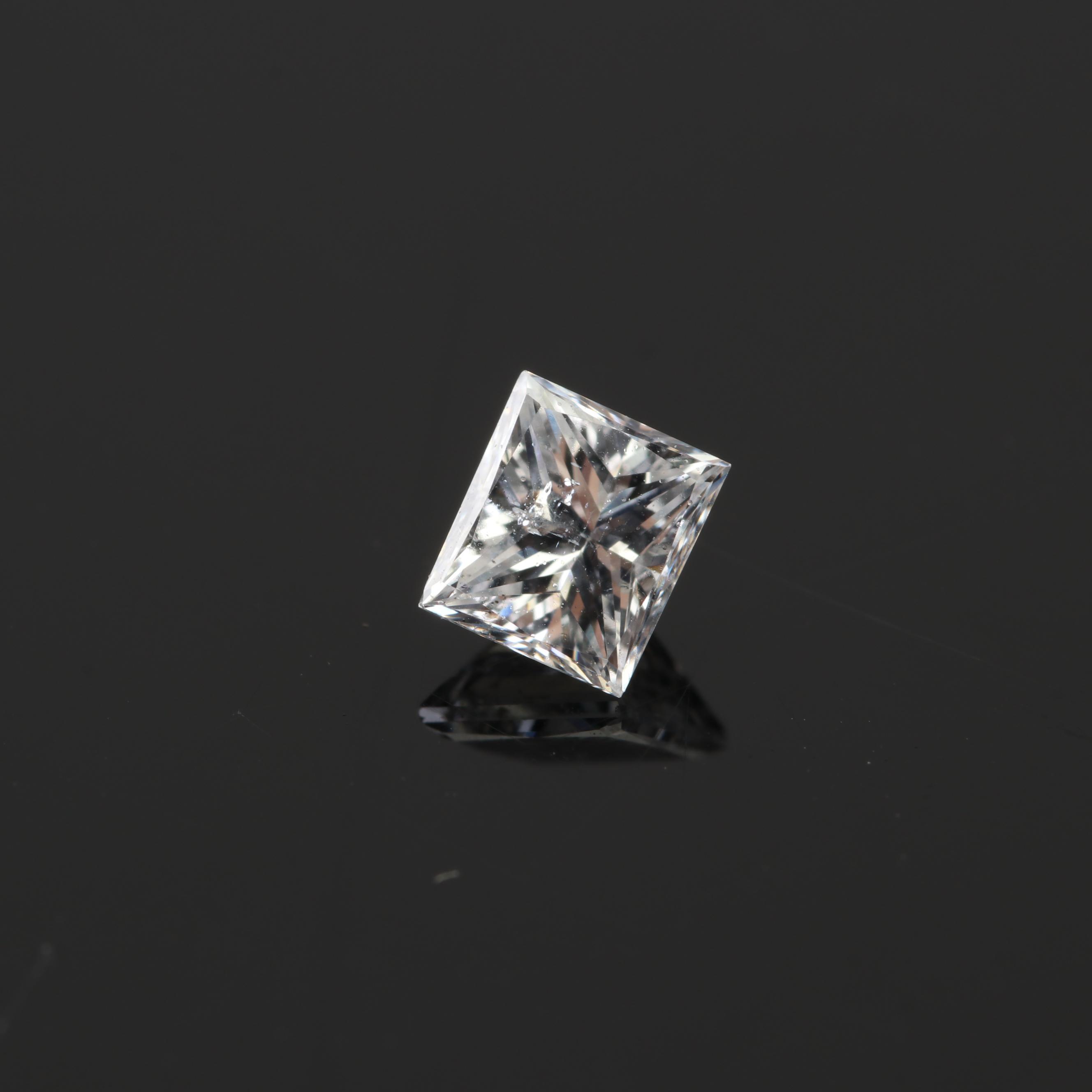Loose Princess Cut Diamond Gemstone