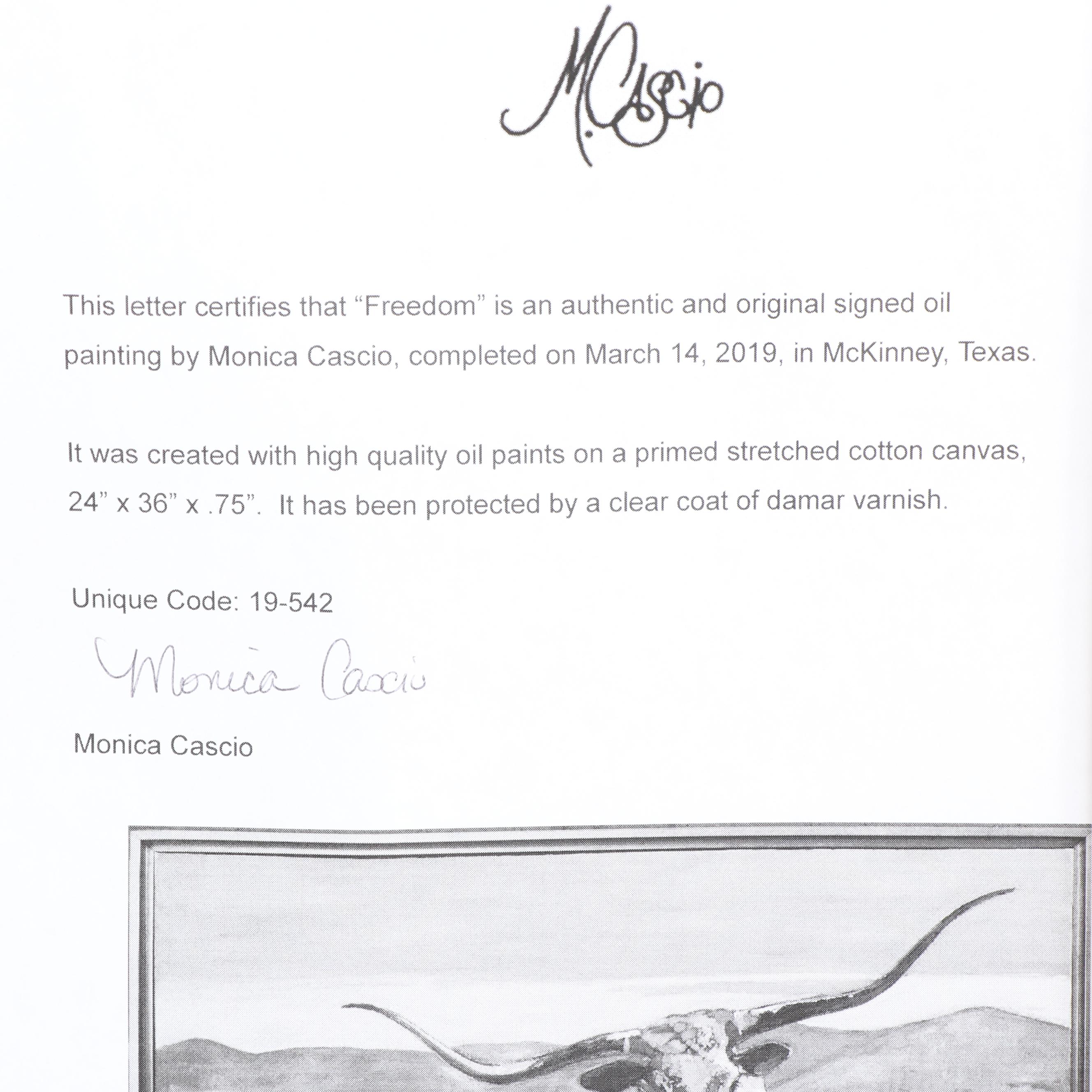 Monica Cascio Oil Painting "Freedom"