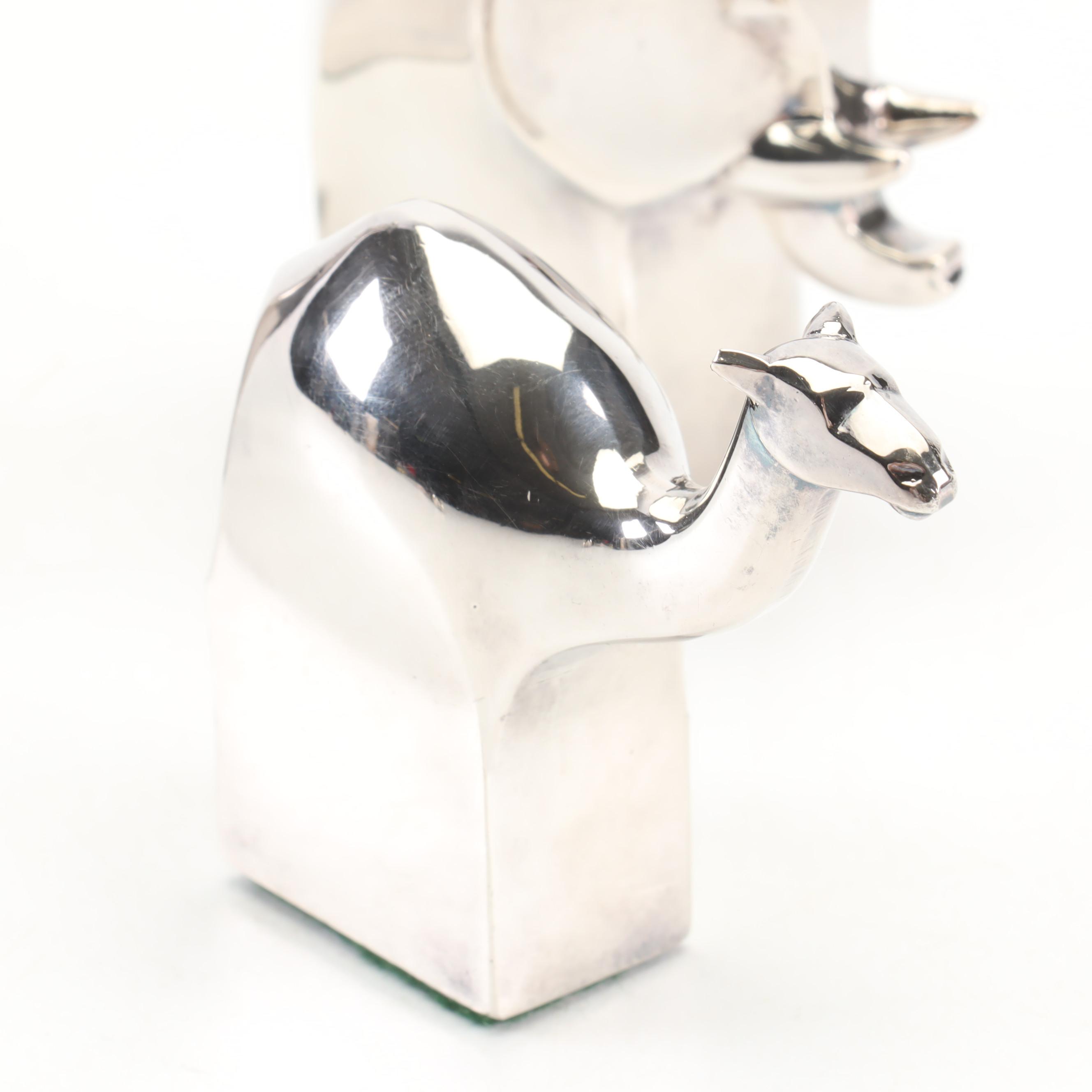 Gunner Cyren for Dansk "Silverplate Animals" Paperweights Including Bison