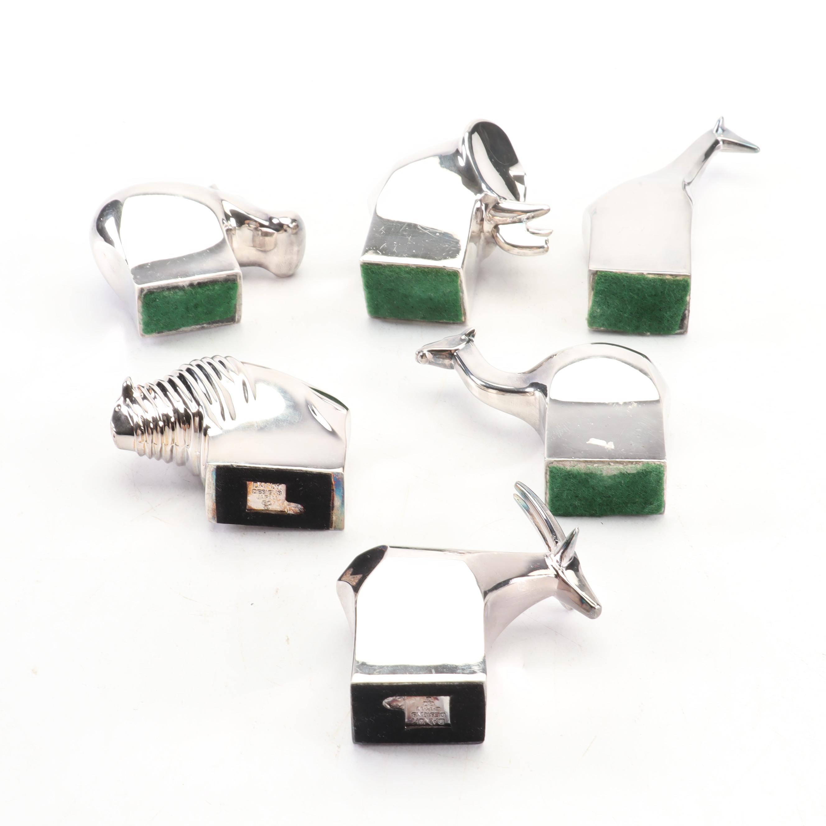 Gunner Cyren for Dansk "Silverplate Animals" Paperweights Including Bison