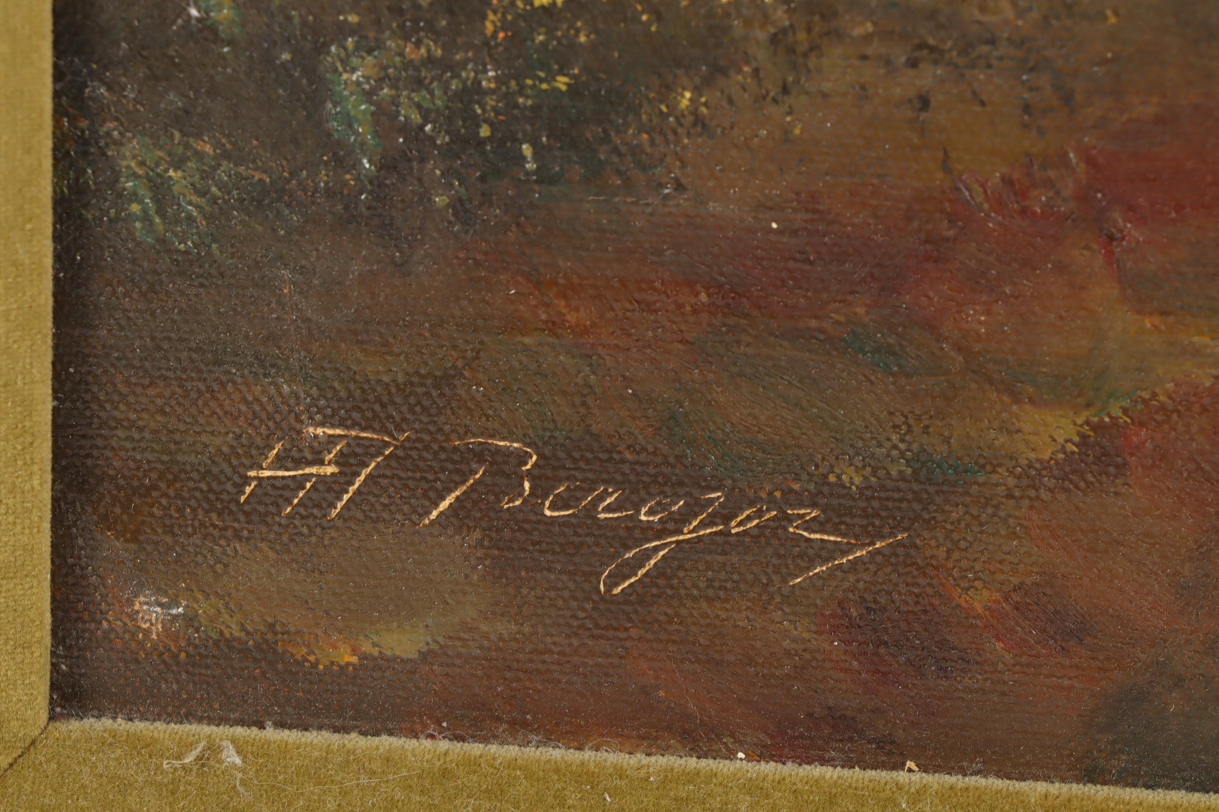 Heinrich Berger Landscape Oil Painting
