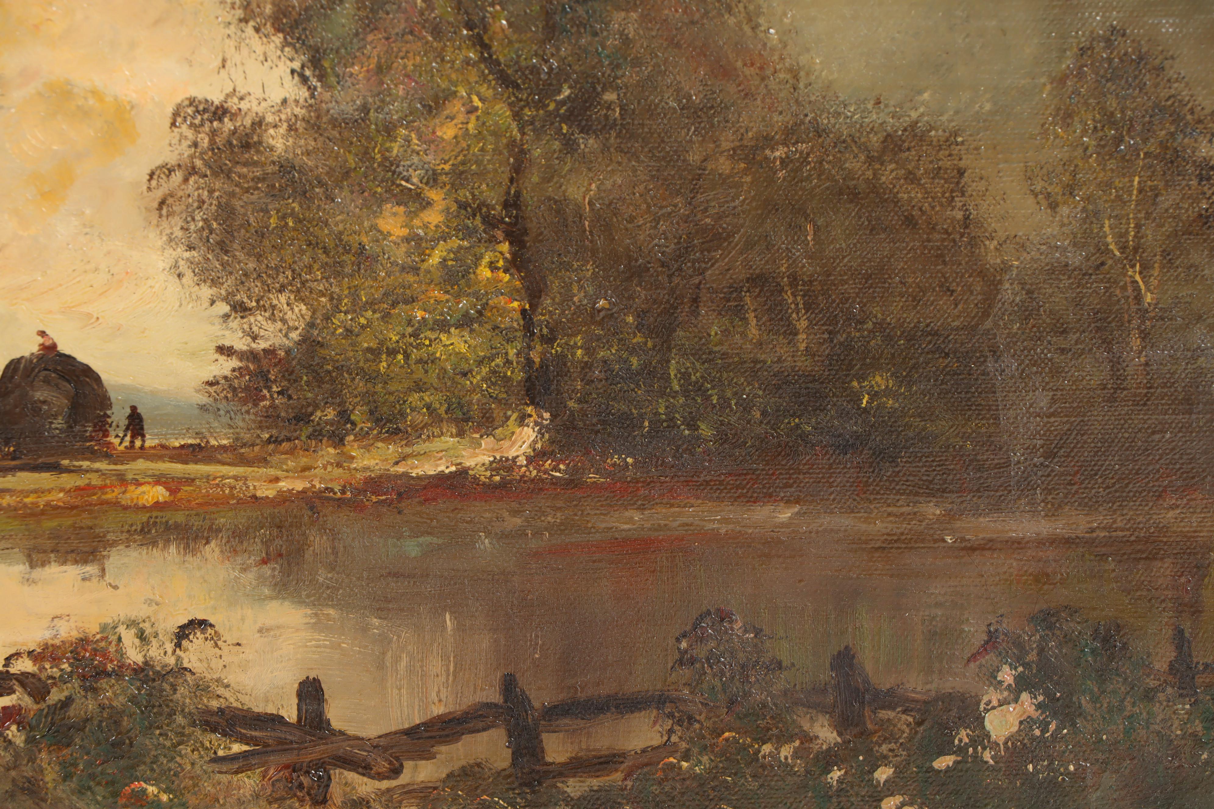 Heinrich Berger Landscape Oil Painting