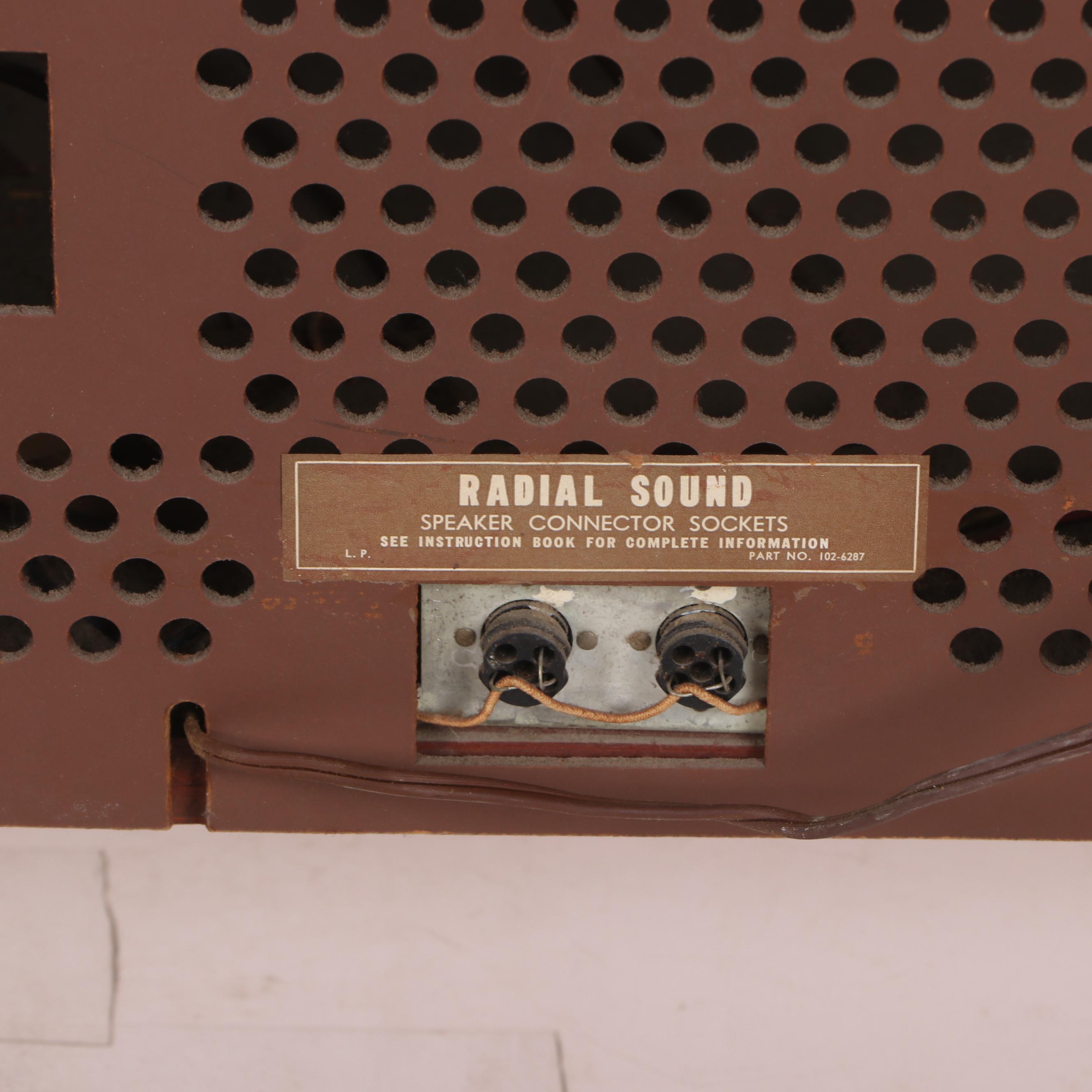 Zenith Stereophonic High Fidelity Console Radio and Turntable, Mid 20th Century