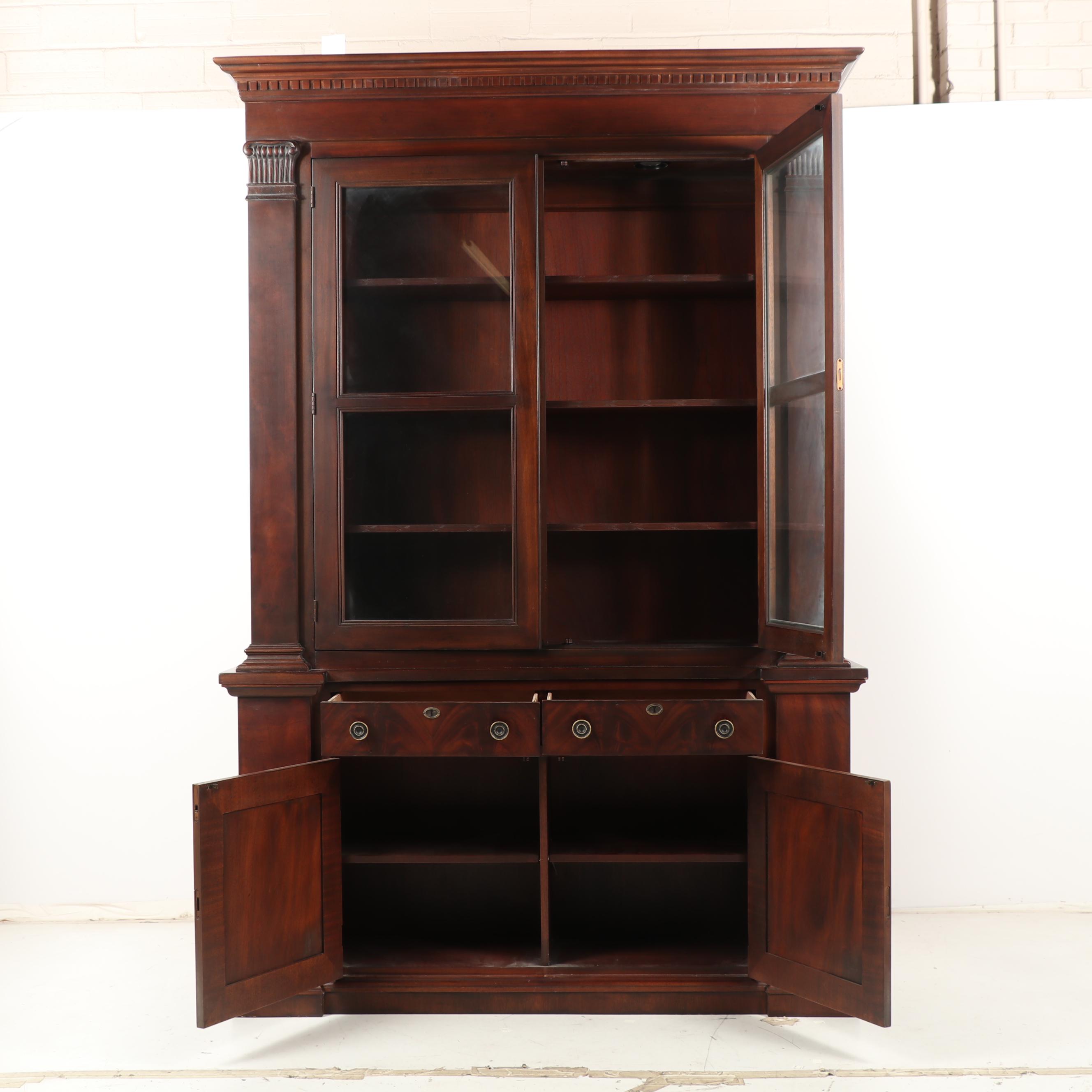 Covington Park Collection By Drexel Heritage Illuminated Wooden Cabinet
