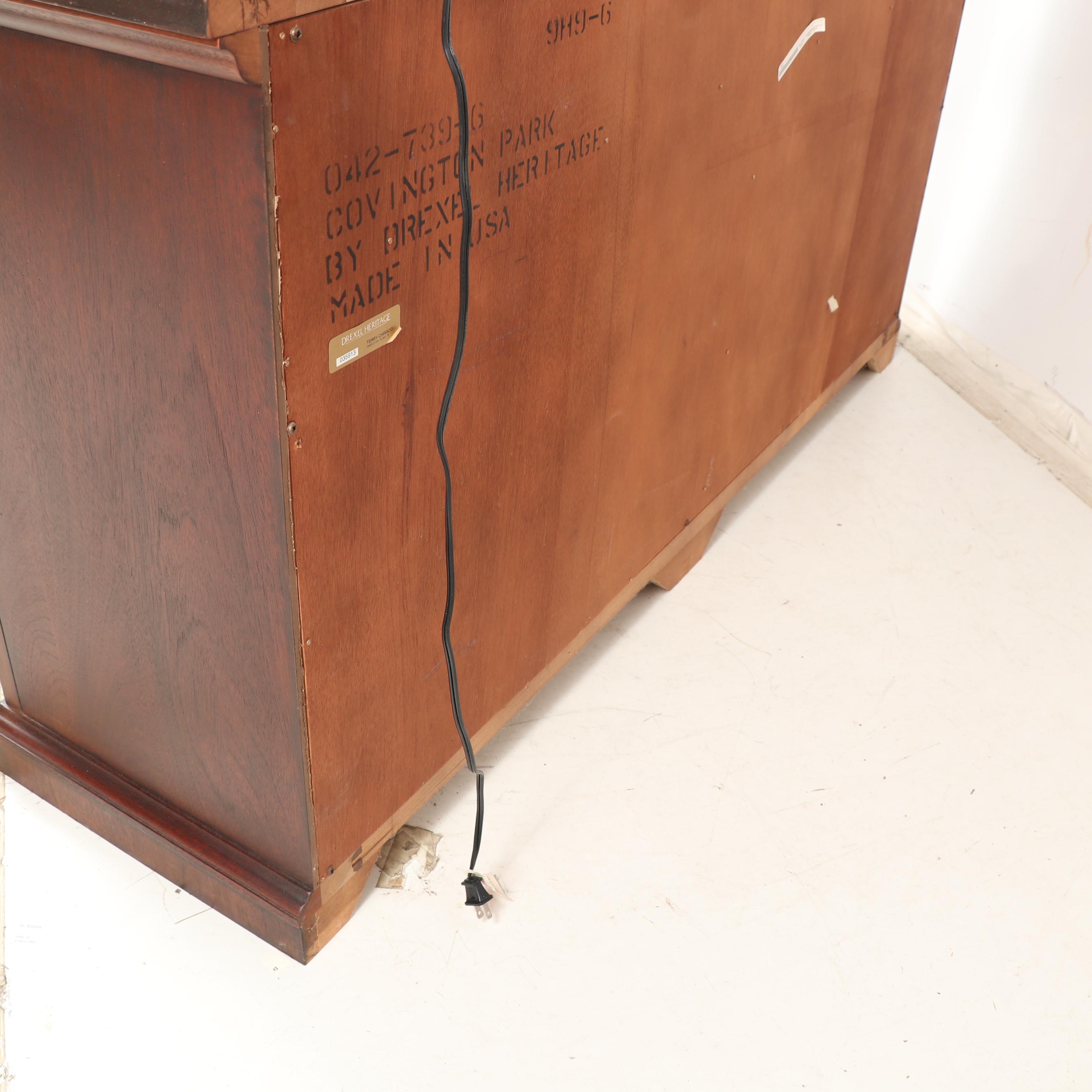 Covington Park Collection By Drexel Heritage Illuminated Wooden Cabinet