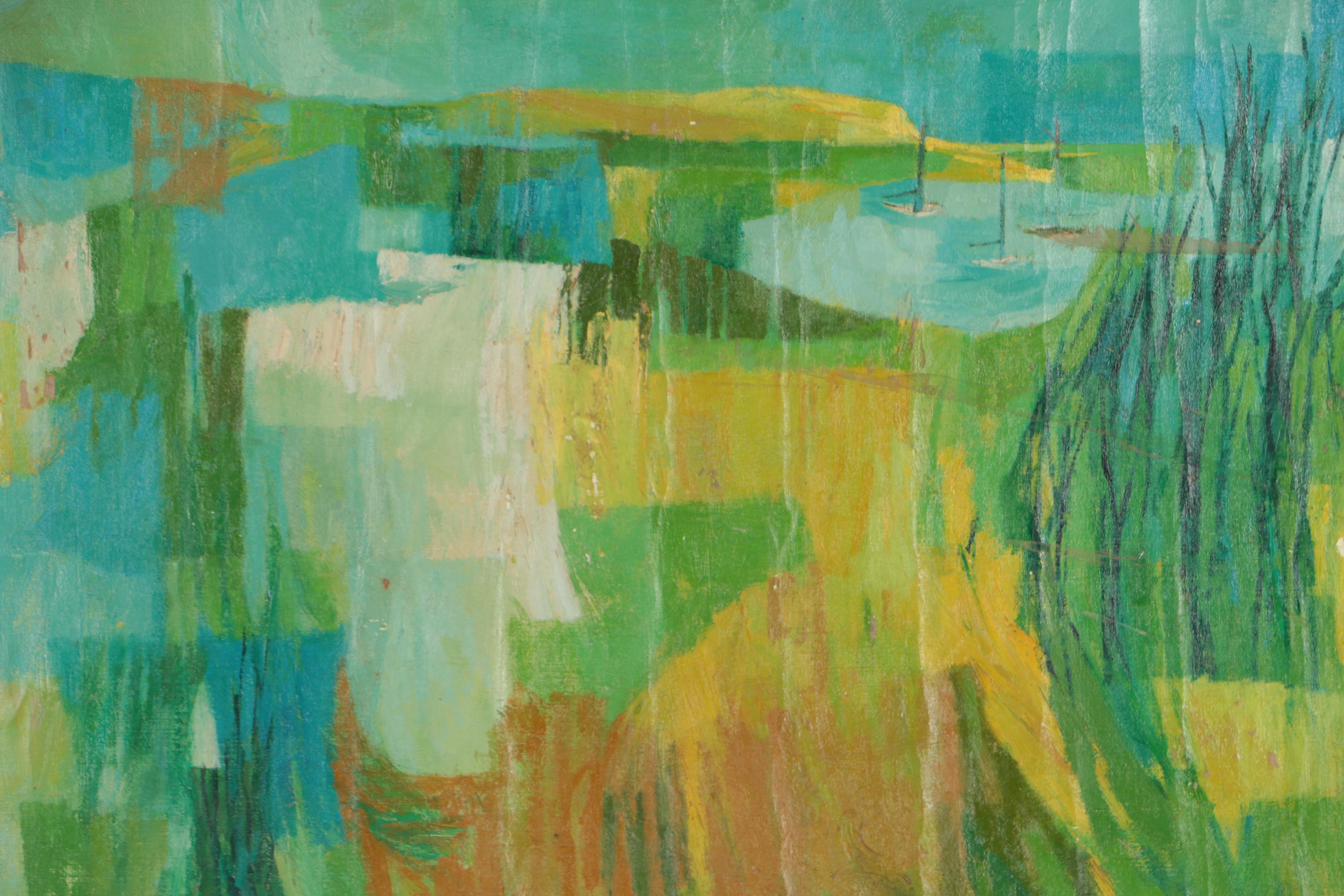 Rosemary Zwick 1965 Abstract Oil Painting