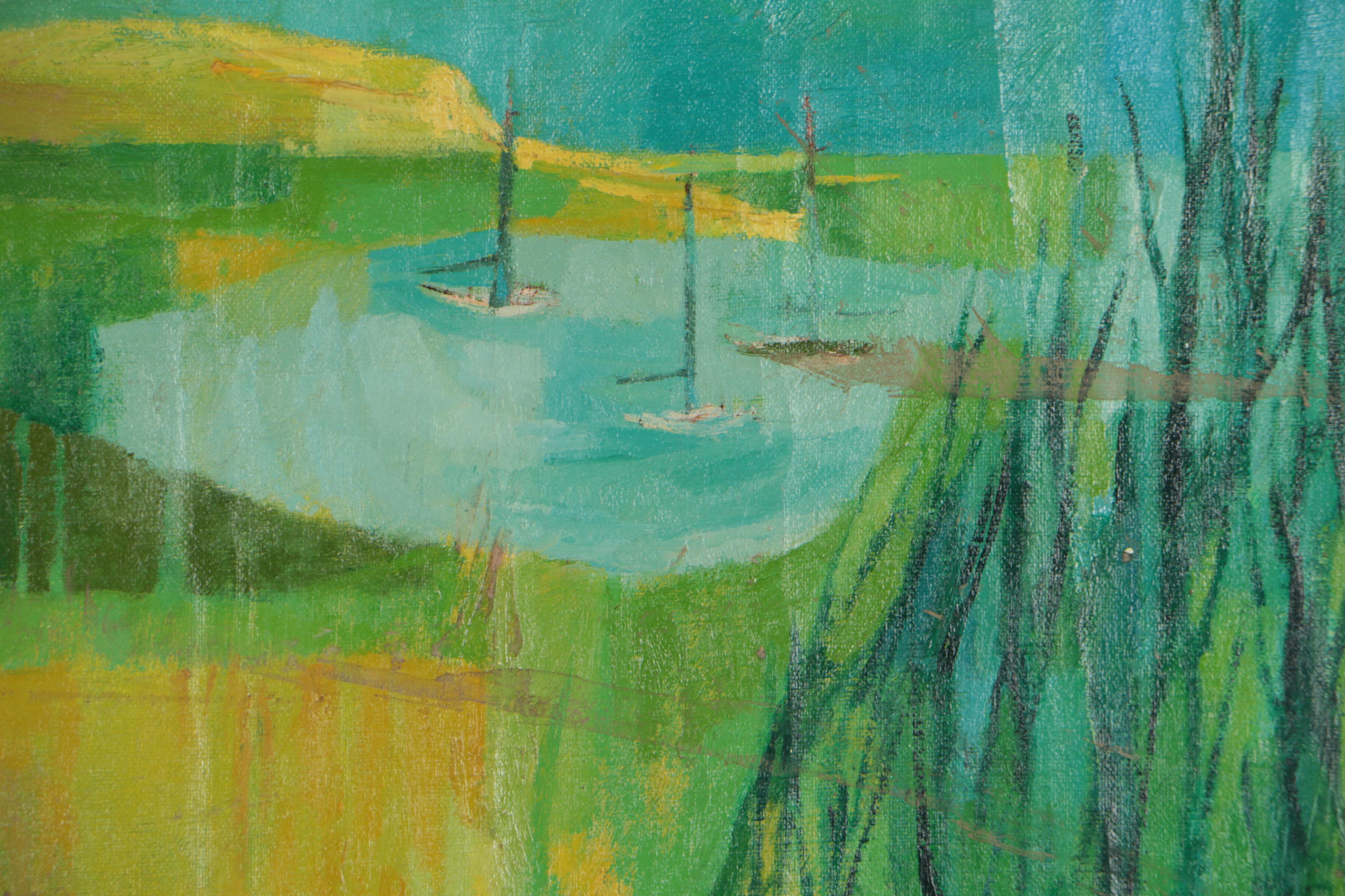 Rosemary Zwick 1965 Abstract Oil Painting