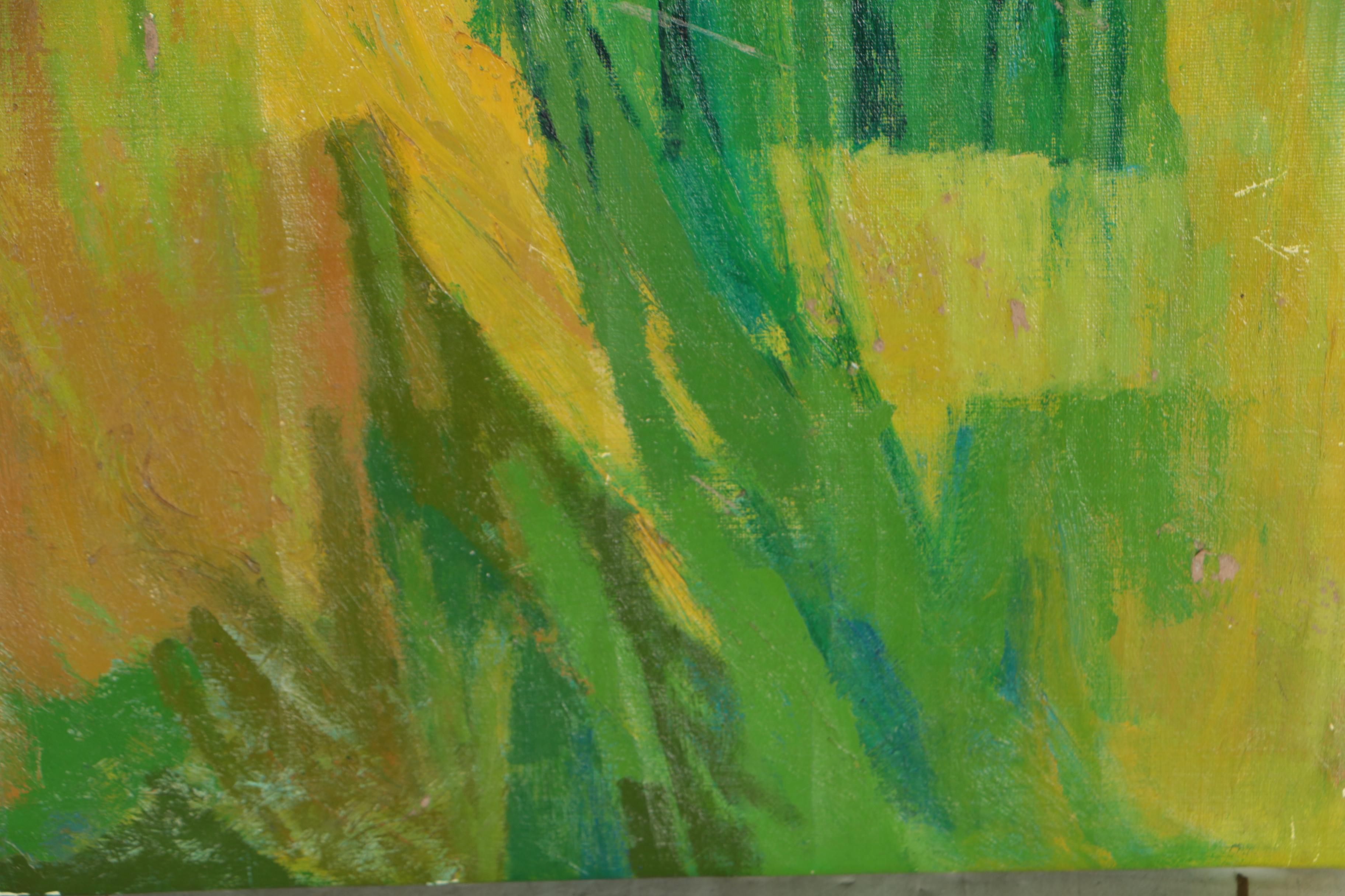 Rosemary Zwick 1965 Abstract Oil Painting