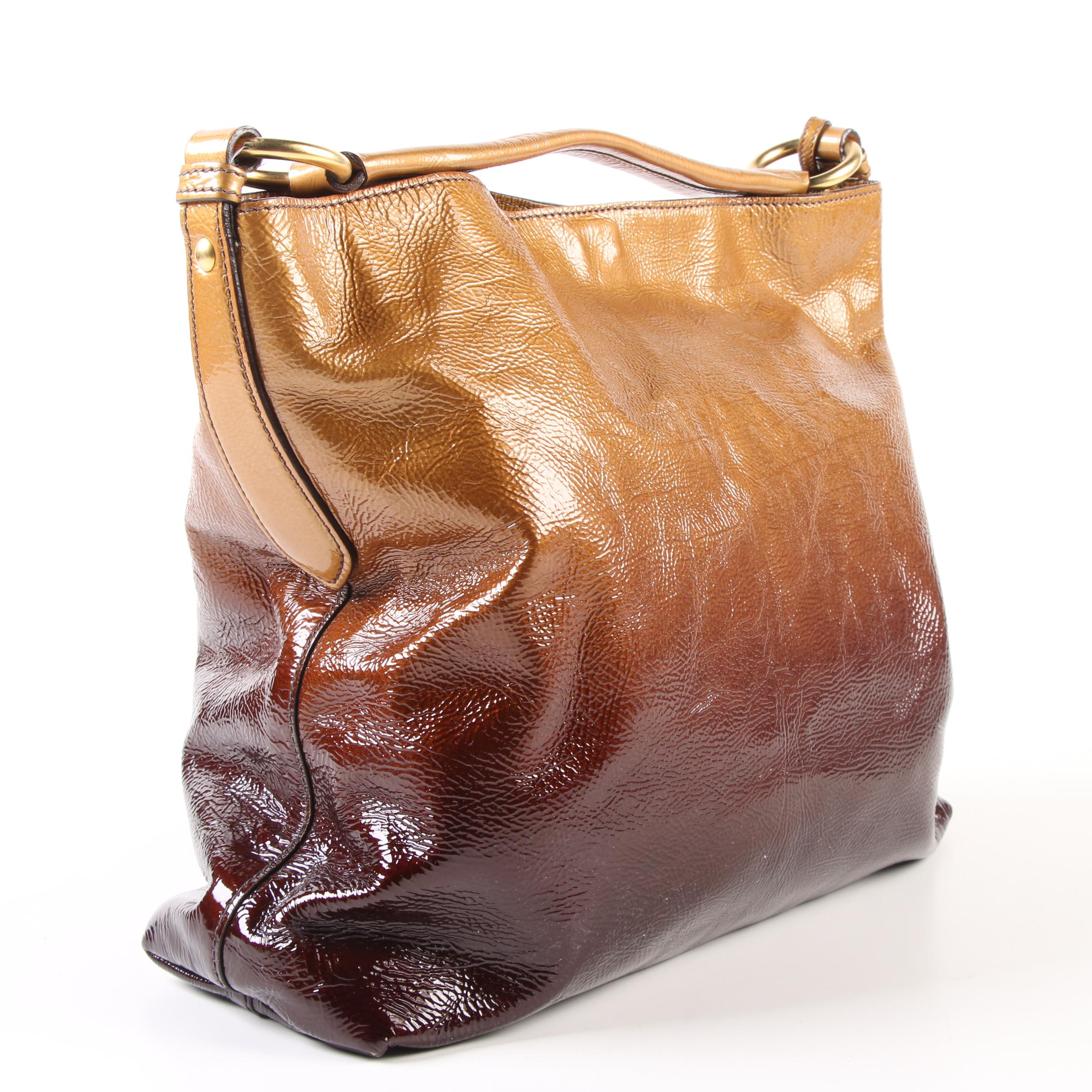 Prada Ombré Patent Leather Shoulder Bag