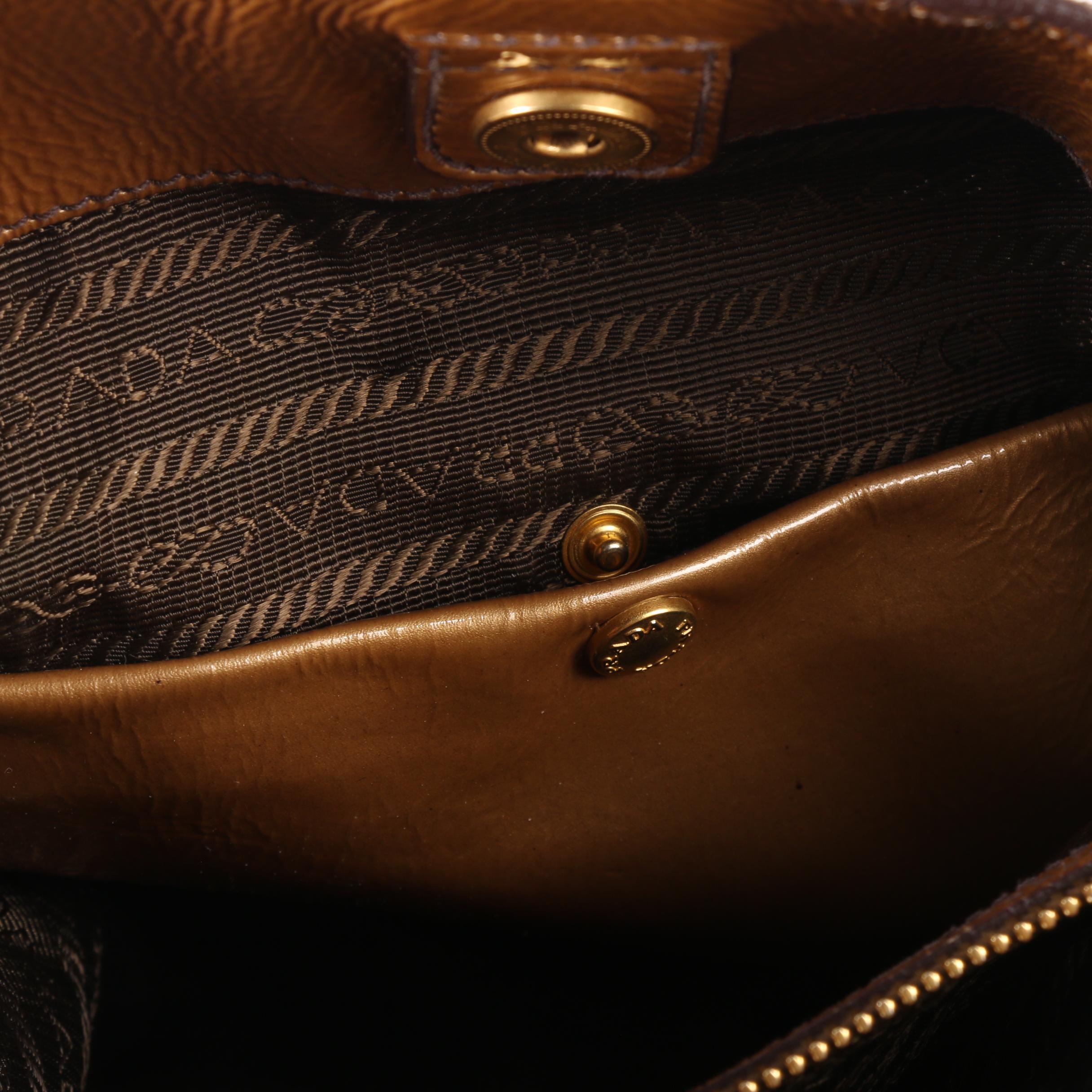 Prada Ombré Patent Leather Shoulder Bag