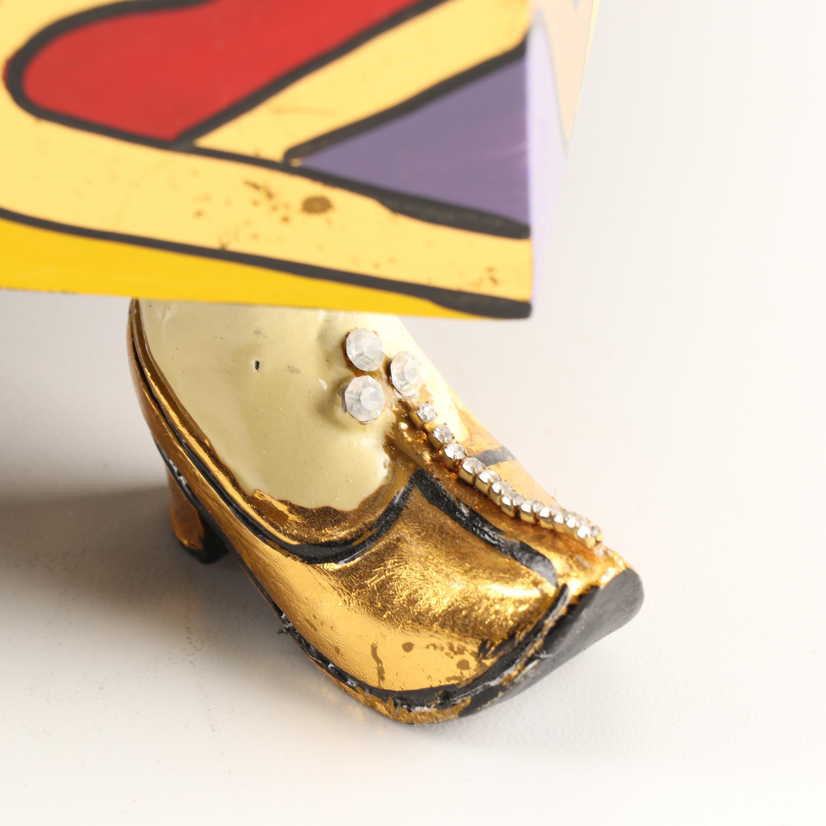 Decorative Wooden Footed Serving Tray