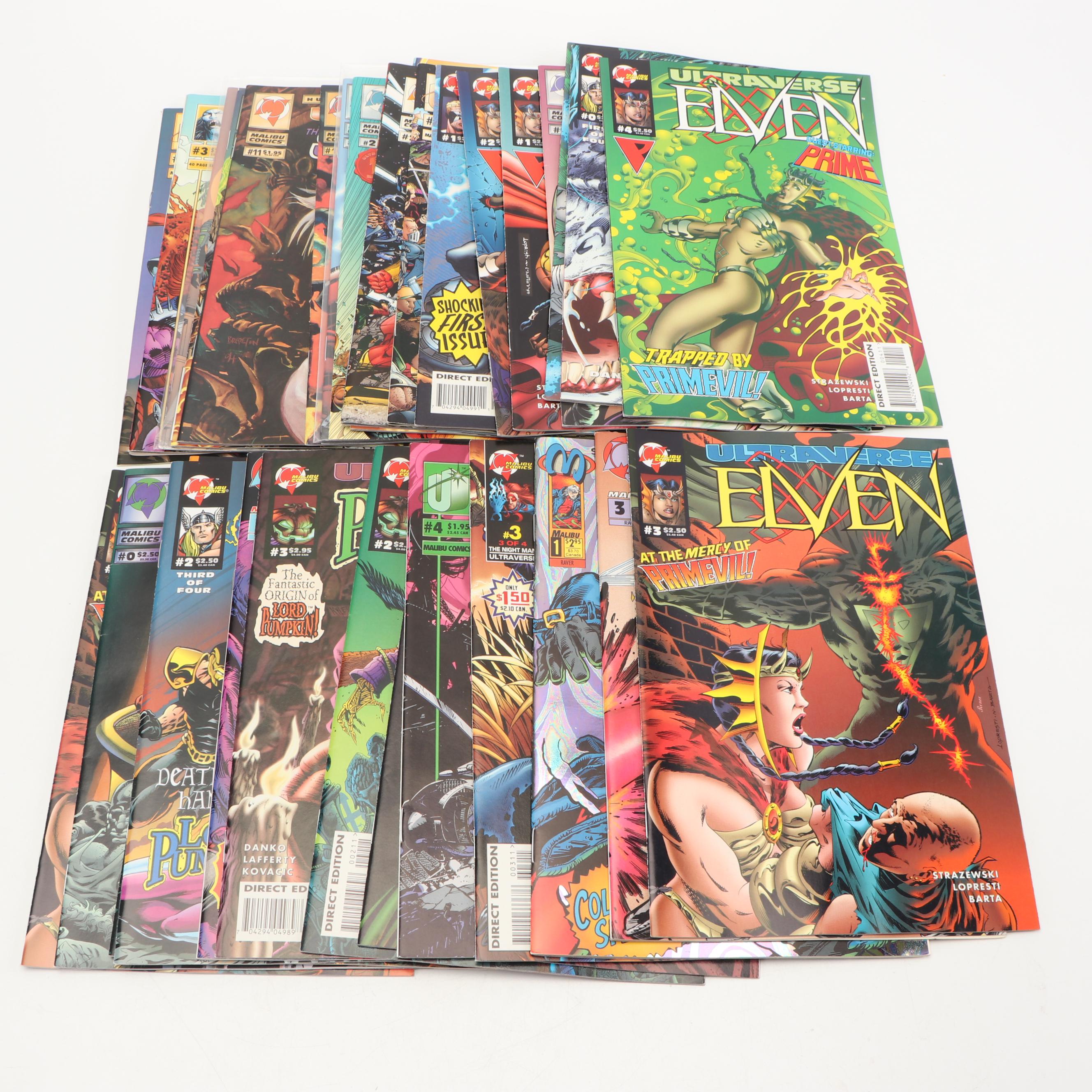 Modern Age Malibu Comics "The Nightman, Exiles, Raver and more" Comic Books