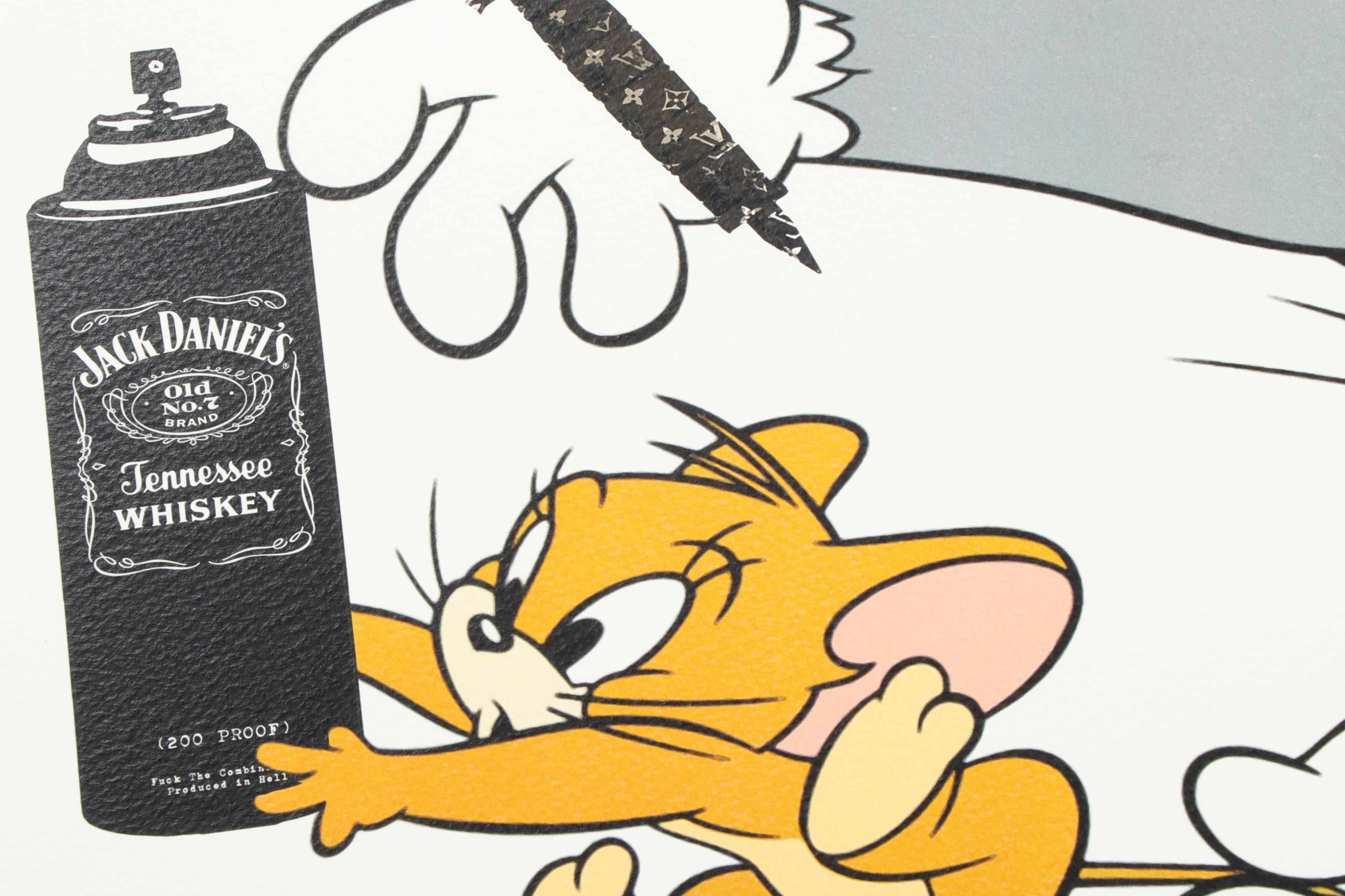 Death NYC Tom and Jerry Jack Daniels Offset Print