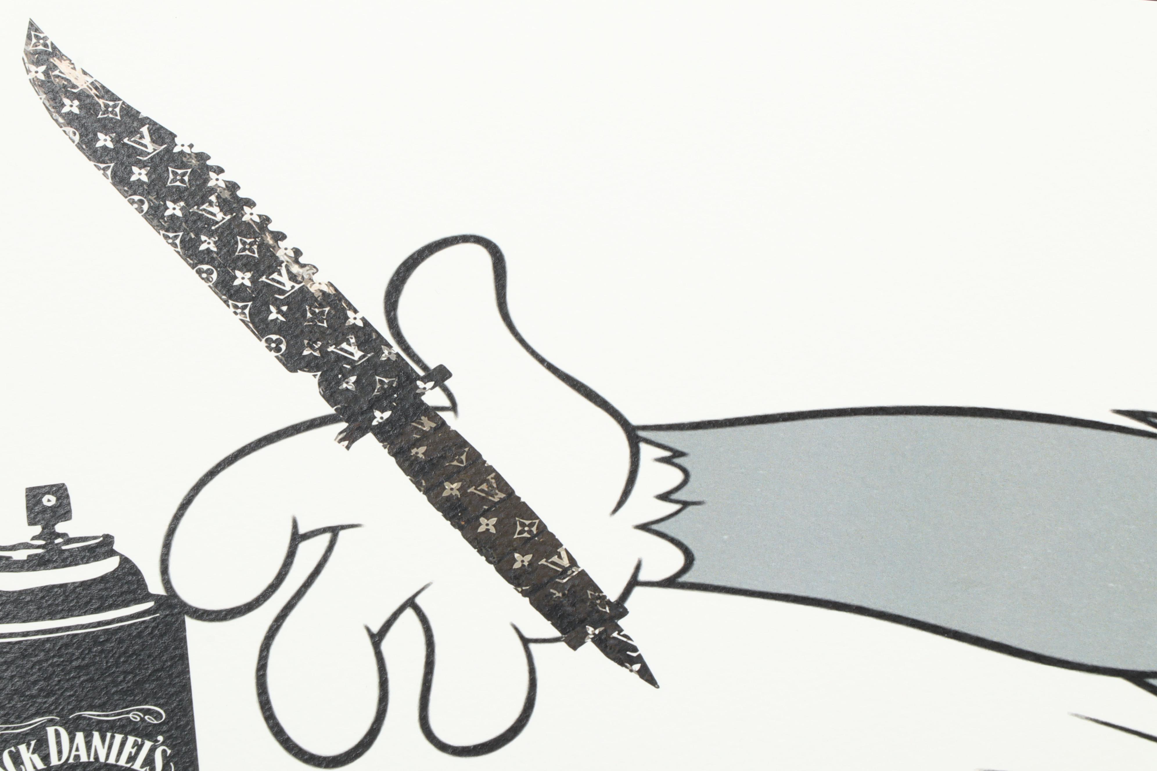 Death NYC Tom and Jerry Jack Daniels Offset Print