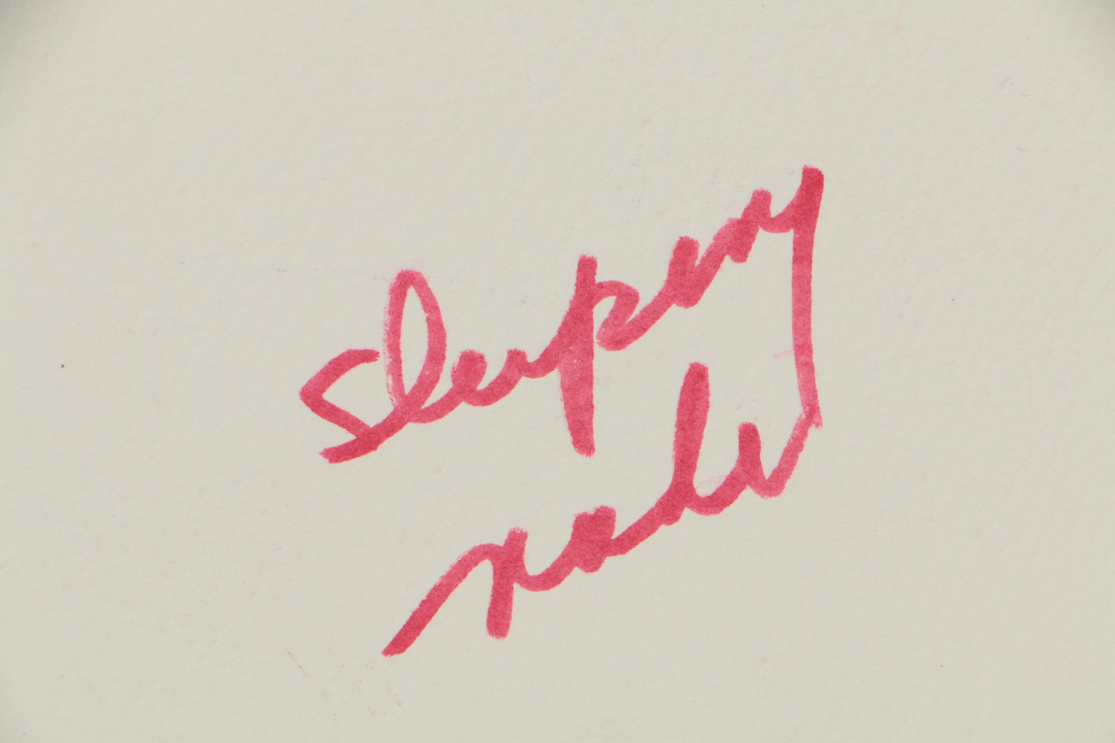 Kathleen Zimbicki Mixed Media Painting "Sleeping Nude"