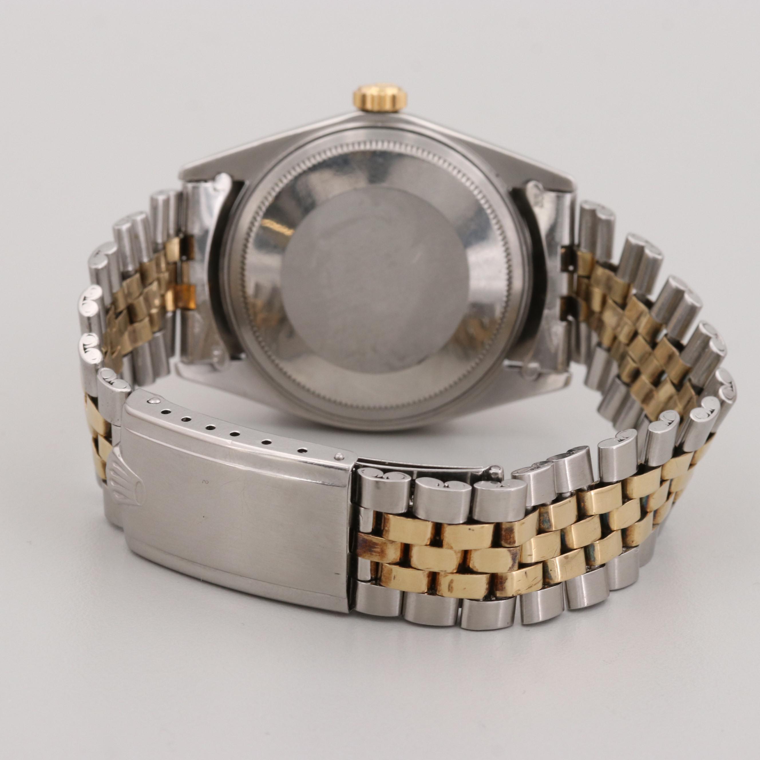 Rolex Datejust Stainless Steel and 14K Yellow Gold Automatic Watch, 1968