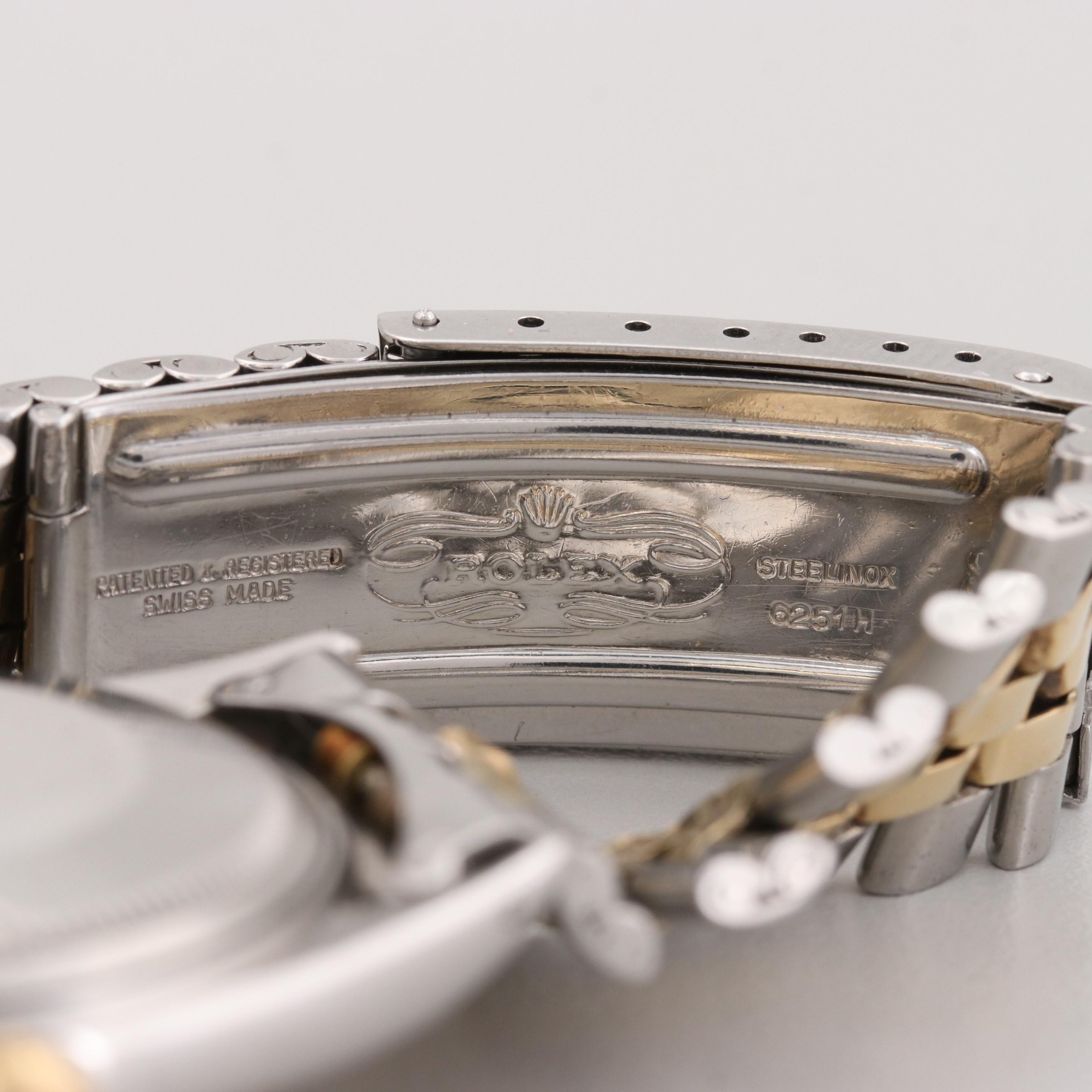 Rolex Datejust Stainless Steel and 14K Yellow Gold Automatic Watch, 1968