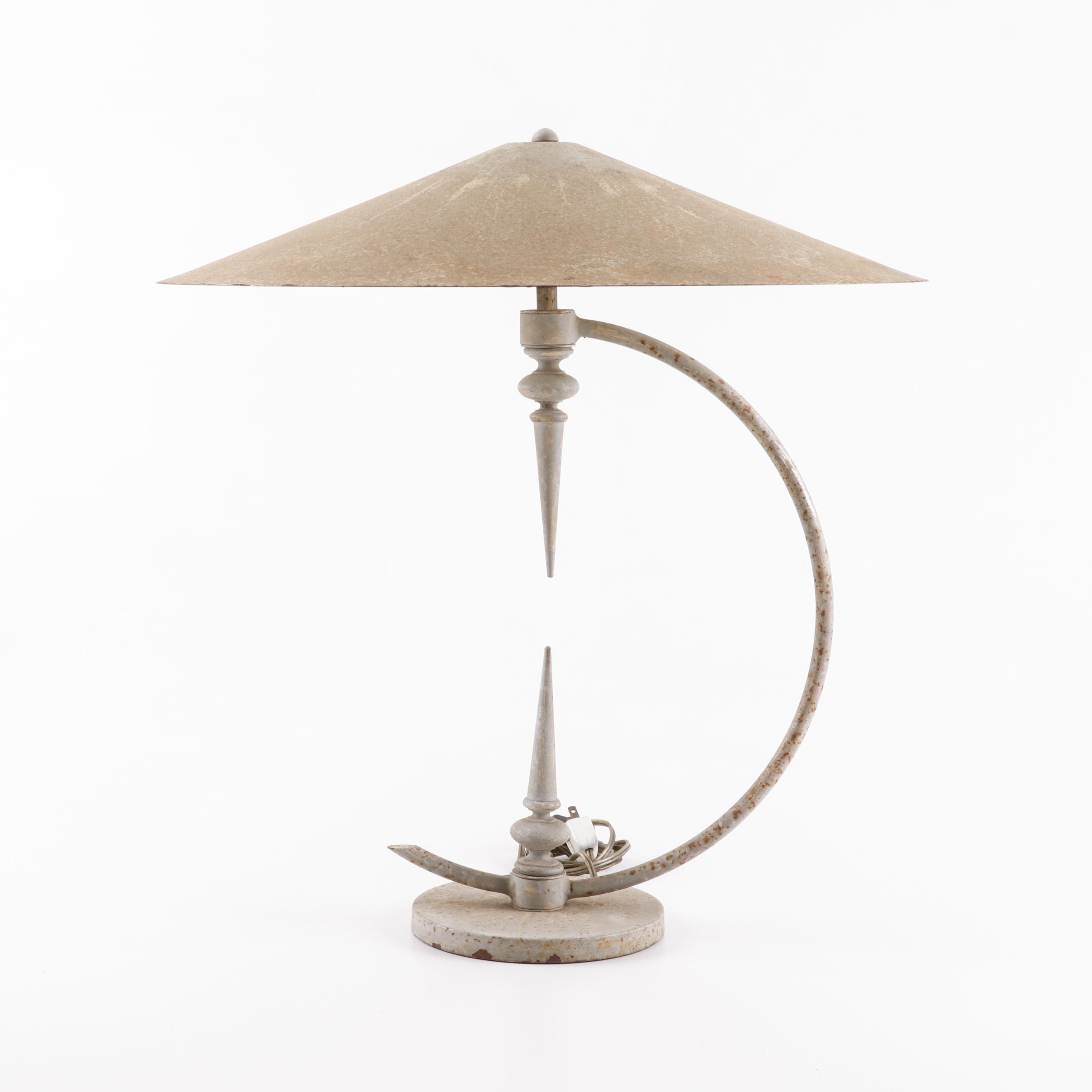 Mid-Century Modern Saucer Table Lamp