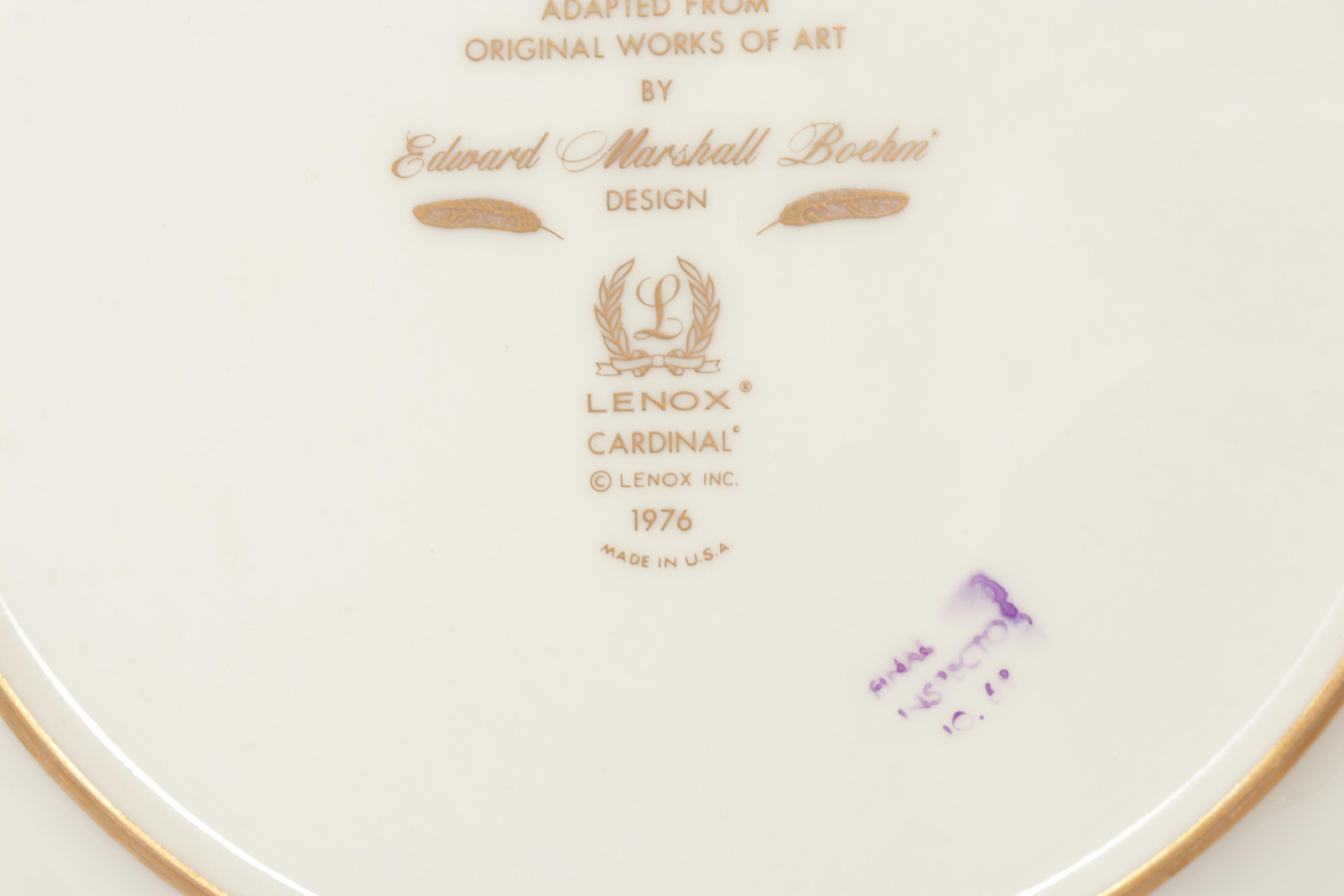 Lenox "Boehm Birds" Plates, 1970