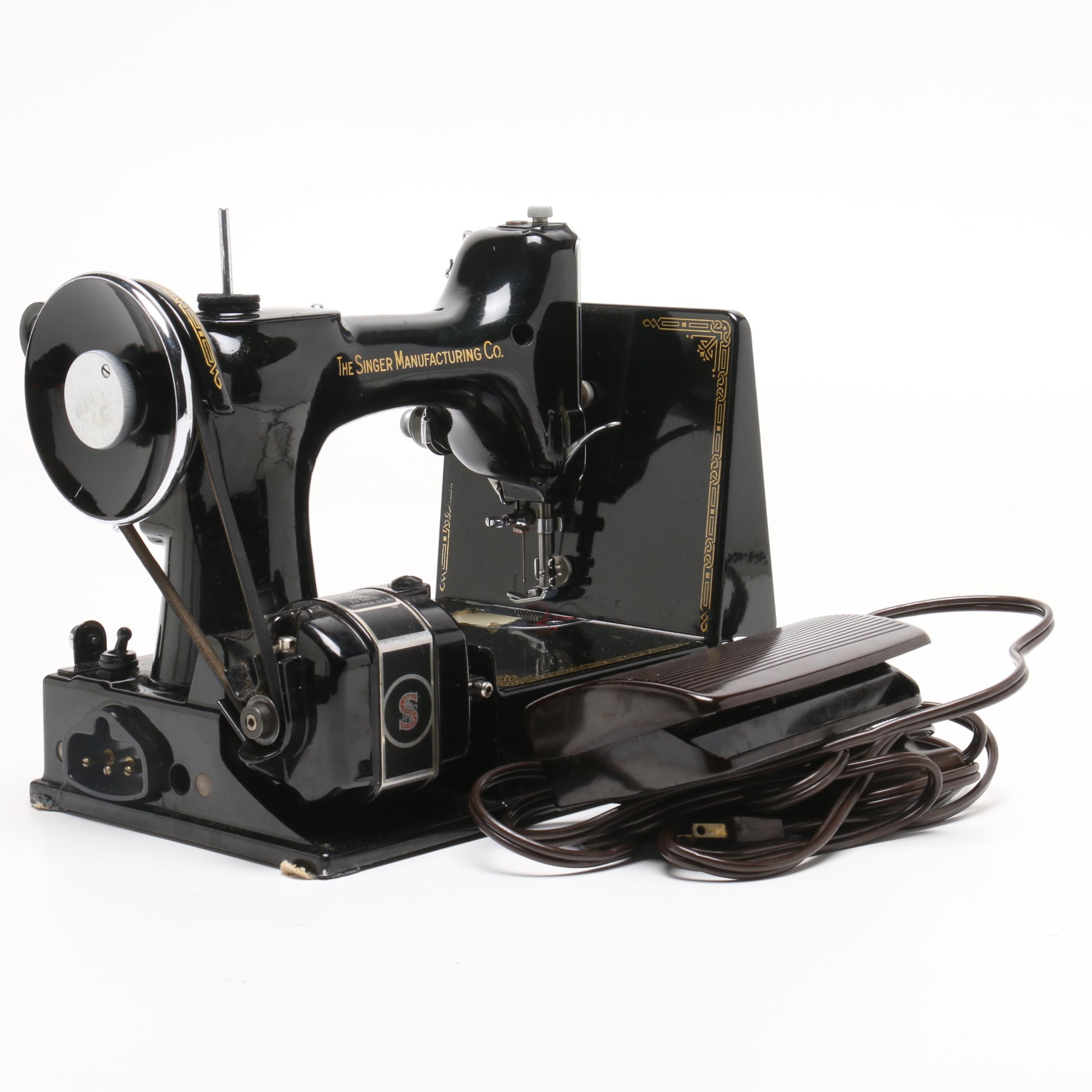 Vintage Portable Singer Sewing Machine