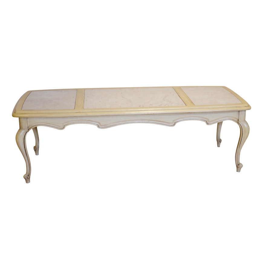 Louis XV Style Marble Coffee Table, Late 20th Century