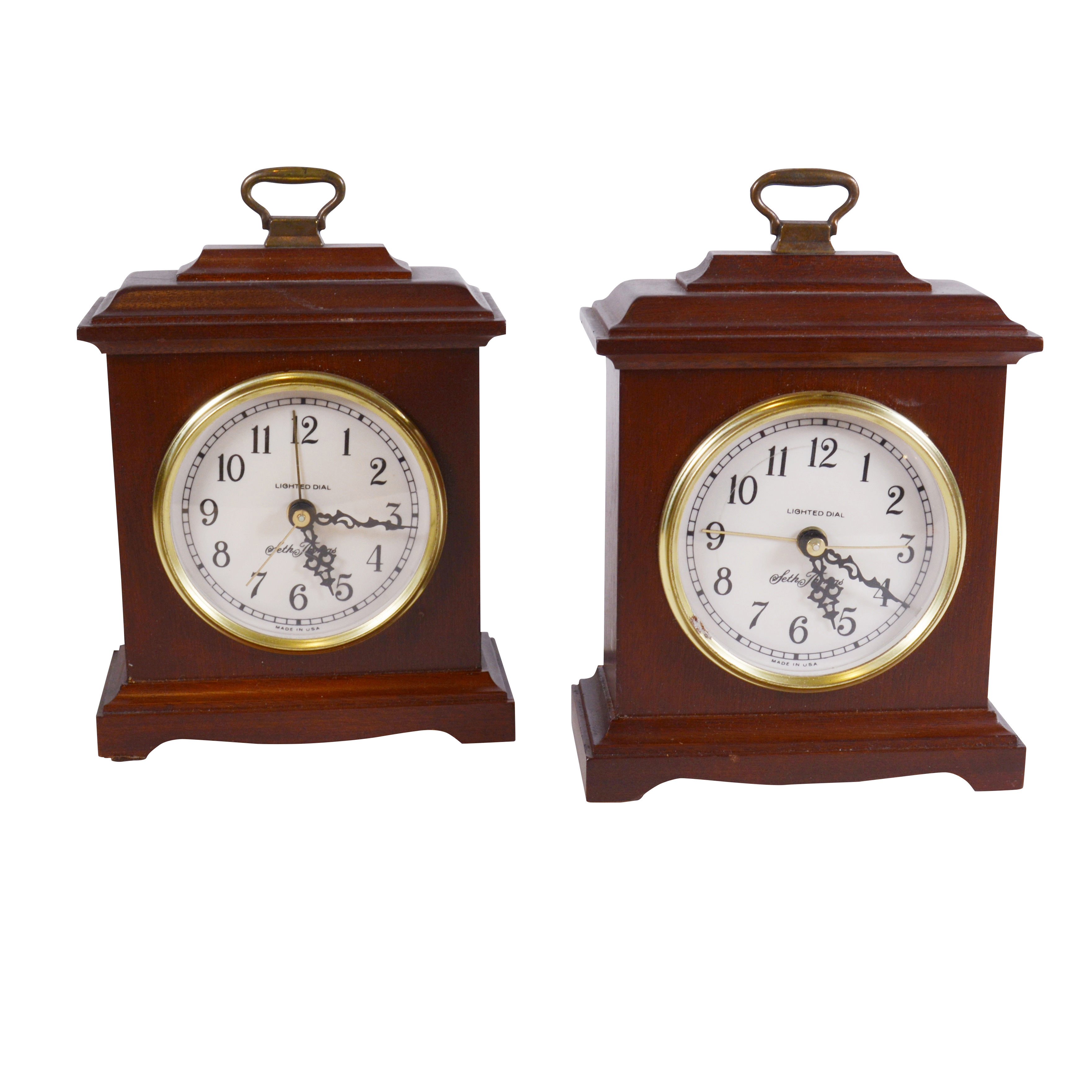 Seth Thomas "Buckingham" Electric Carriage Alarm Clocks