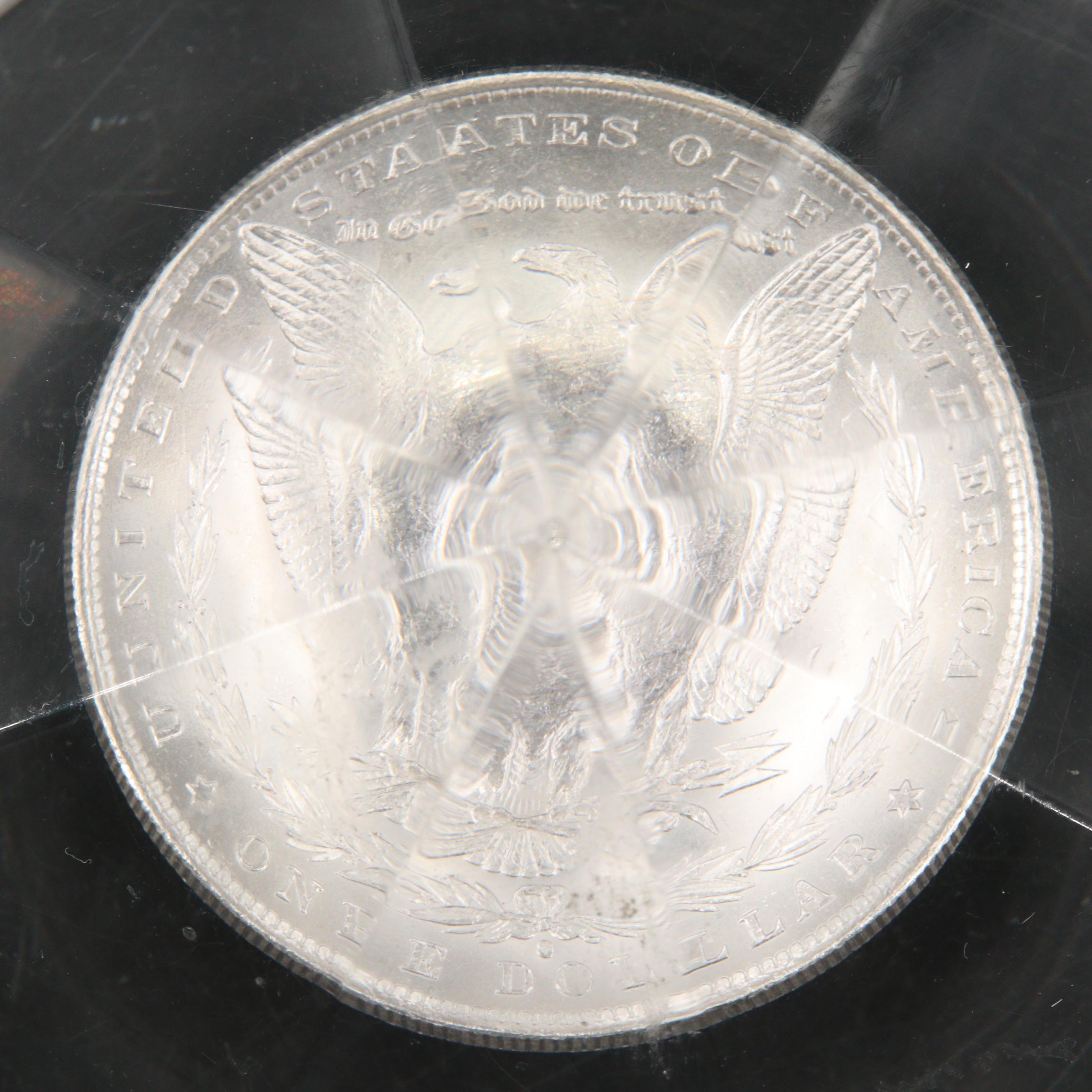 1884-O Morgan Silver Dollar Acrylic Paper Weight