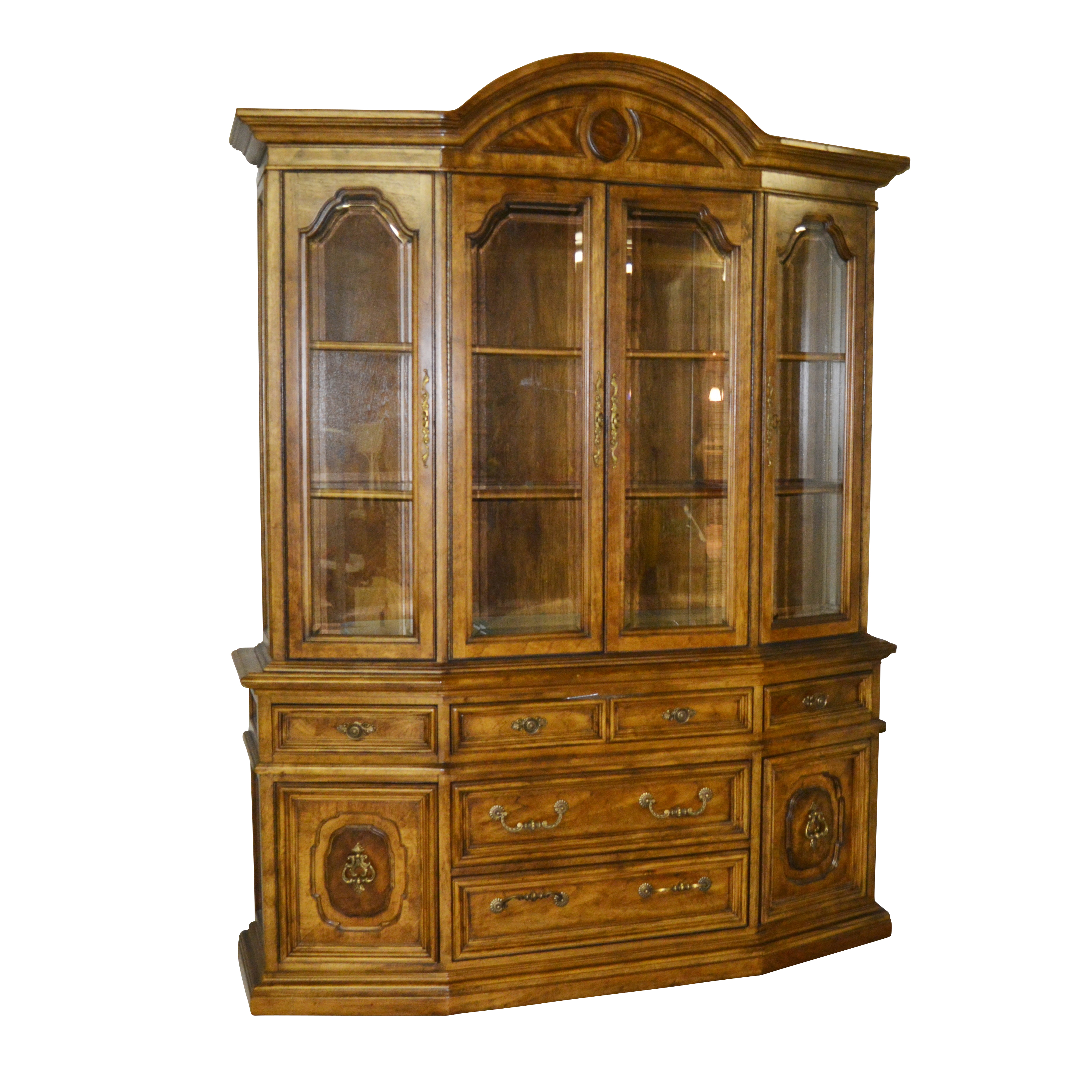 Bernhardt Hibriten Illuminated China Cabinet, 1970s