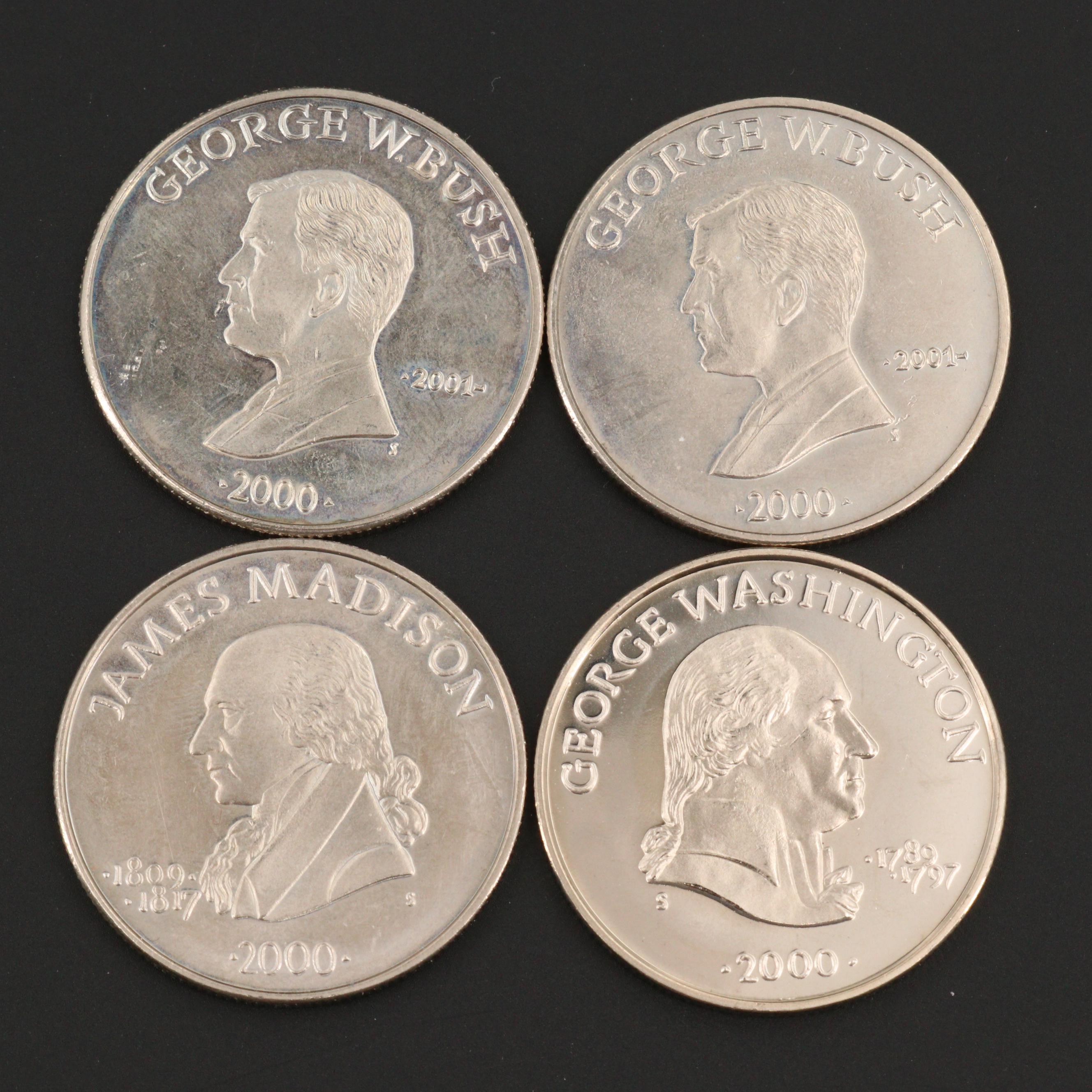 Thirty-One U.S. Coins and One U.S. Currency Note