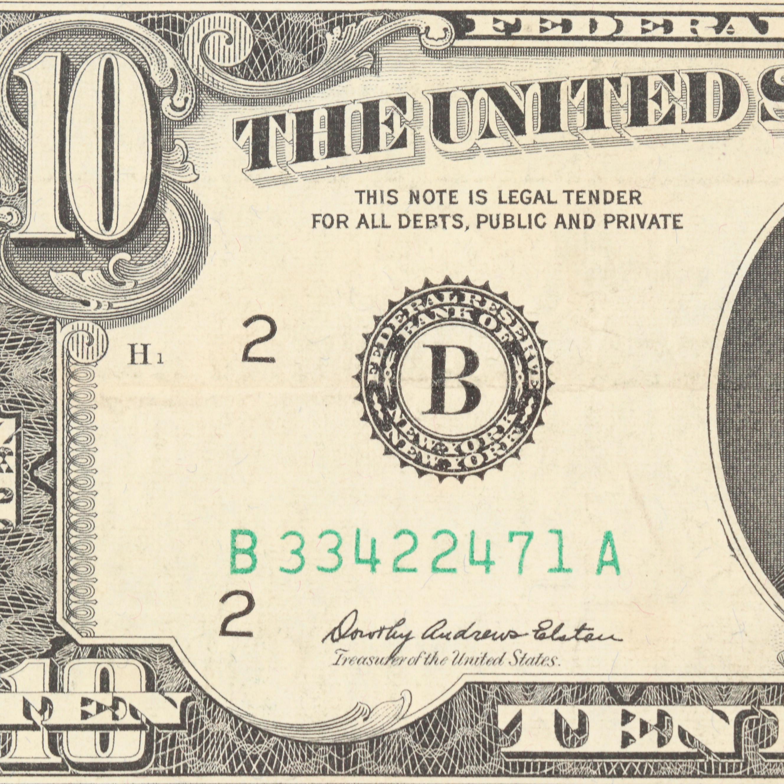 Thirty-One U.S. Coins and One U.S. Currency Note