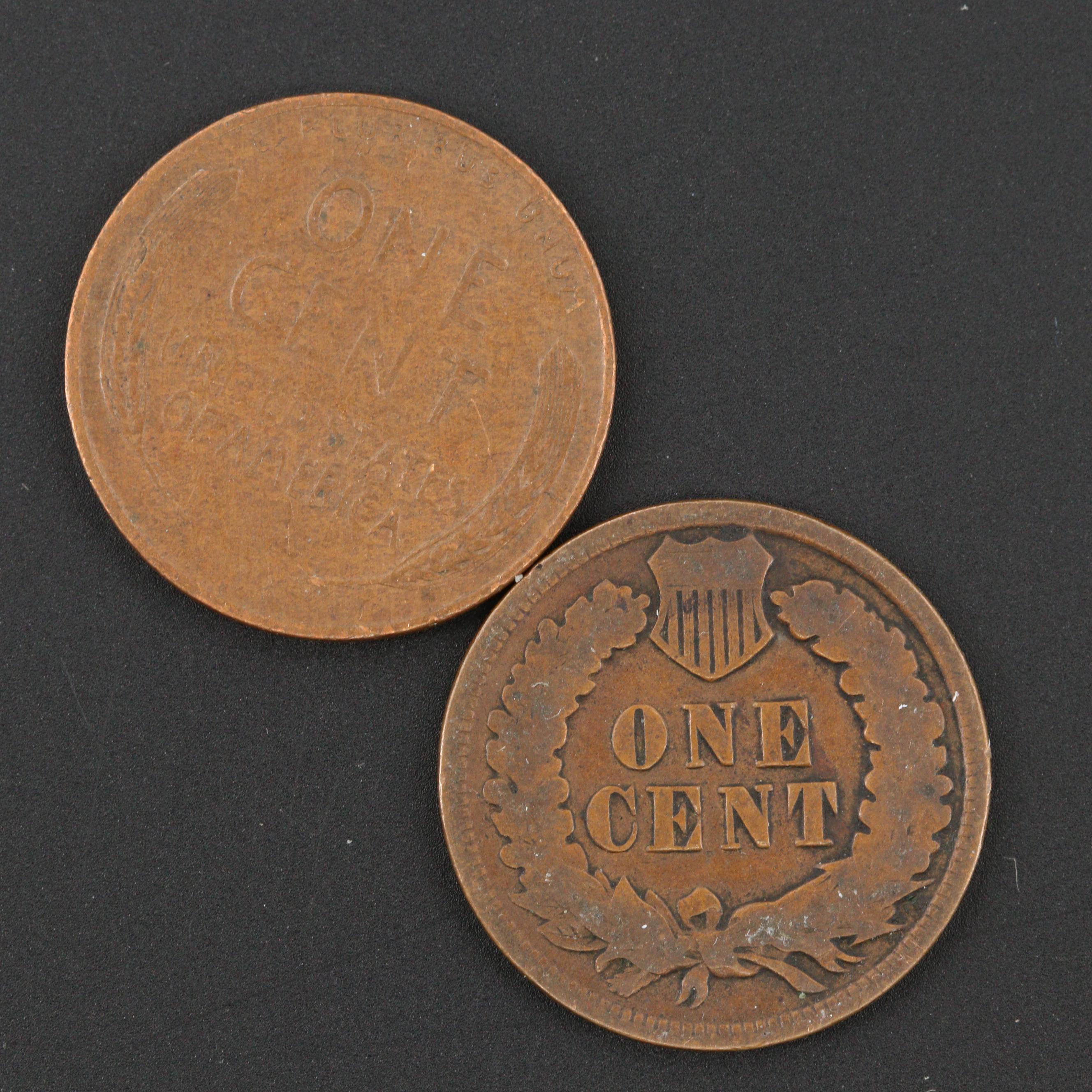 Thirty-One U.S. Coins and One U.S. Currency Note