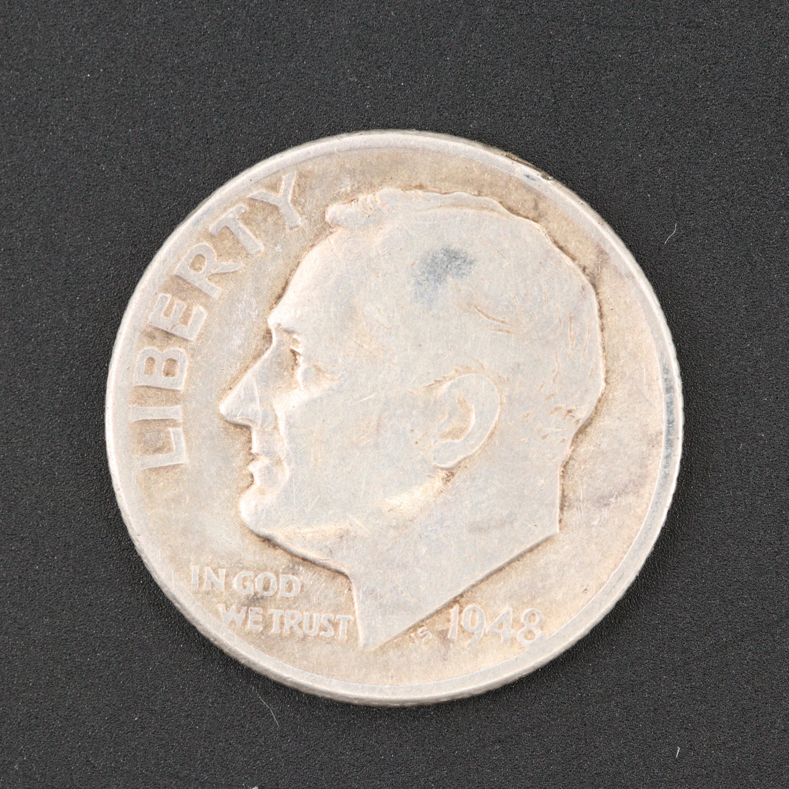 Thirty-One U.S. Coins and One U.S. Currency Note