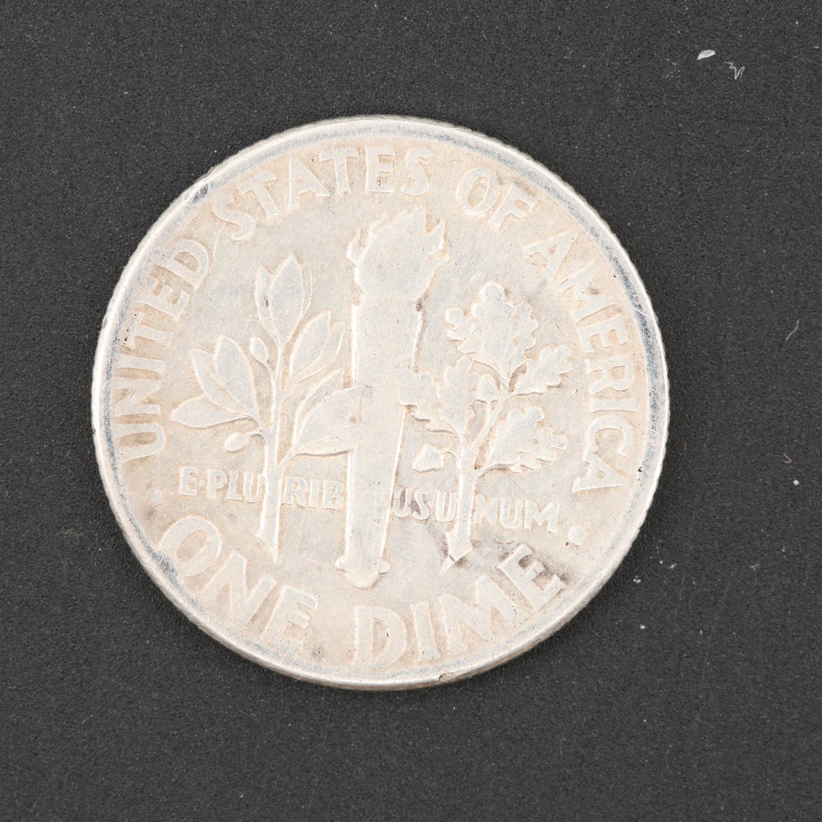 Thirty-One U.S. Coins and One U.S. Currency Note