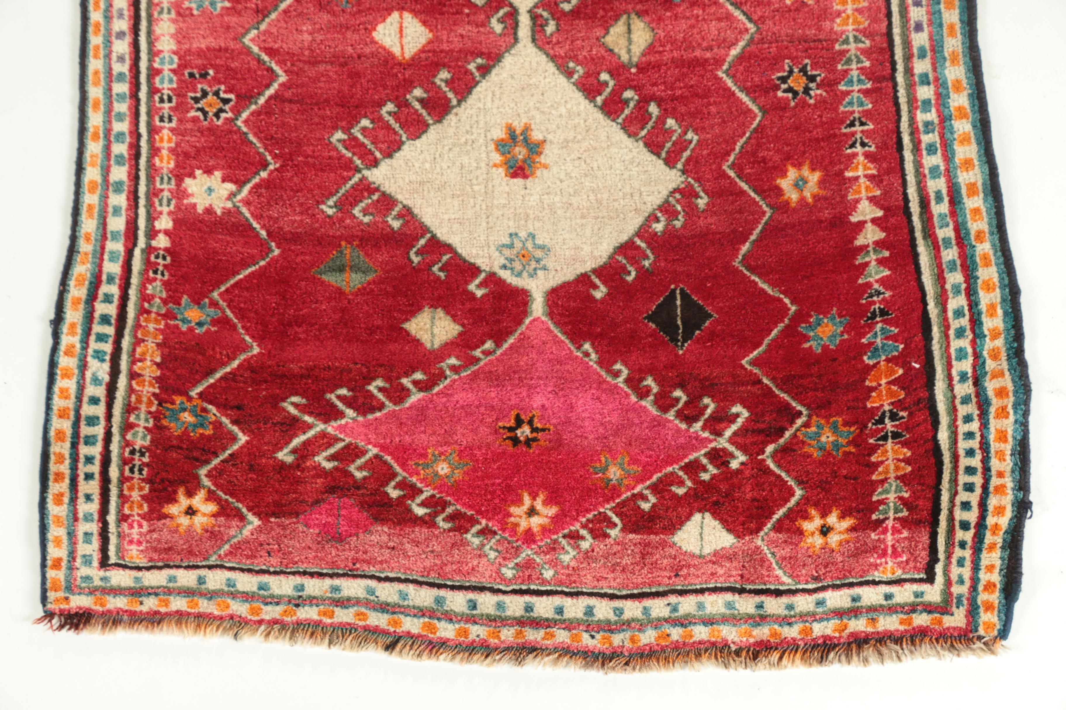 Hand-Knotted Persian Village Wool Area Rug