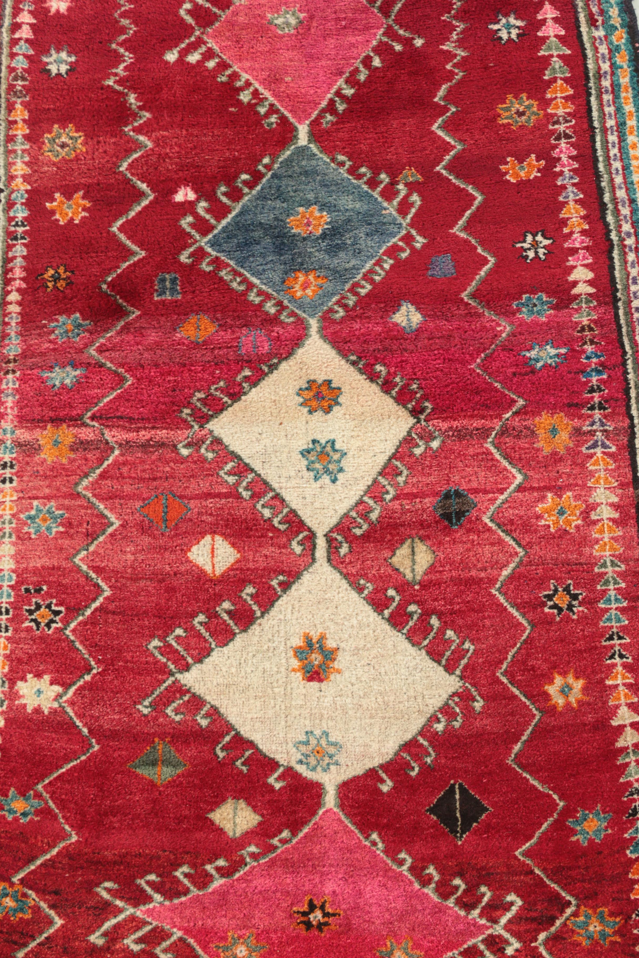 Hand-Knotted Persian Village Wool Area Rug
