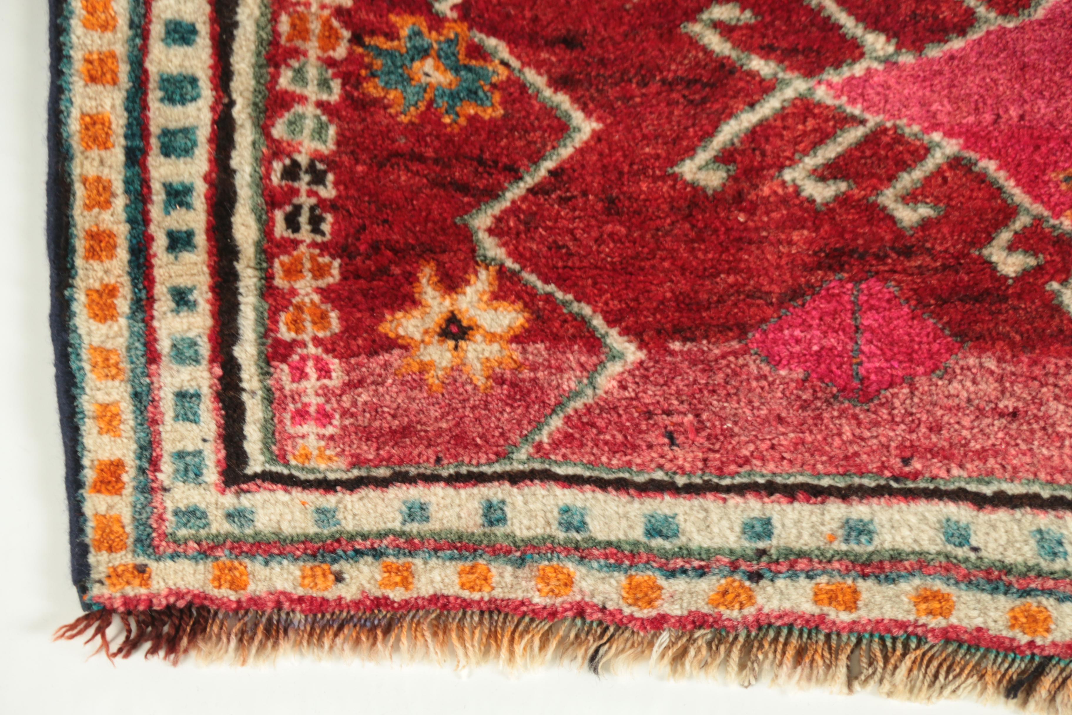 Hand-Knotted Persian Village Wool Area Rug