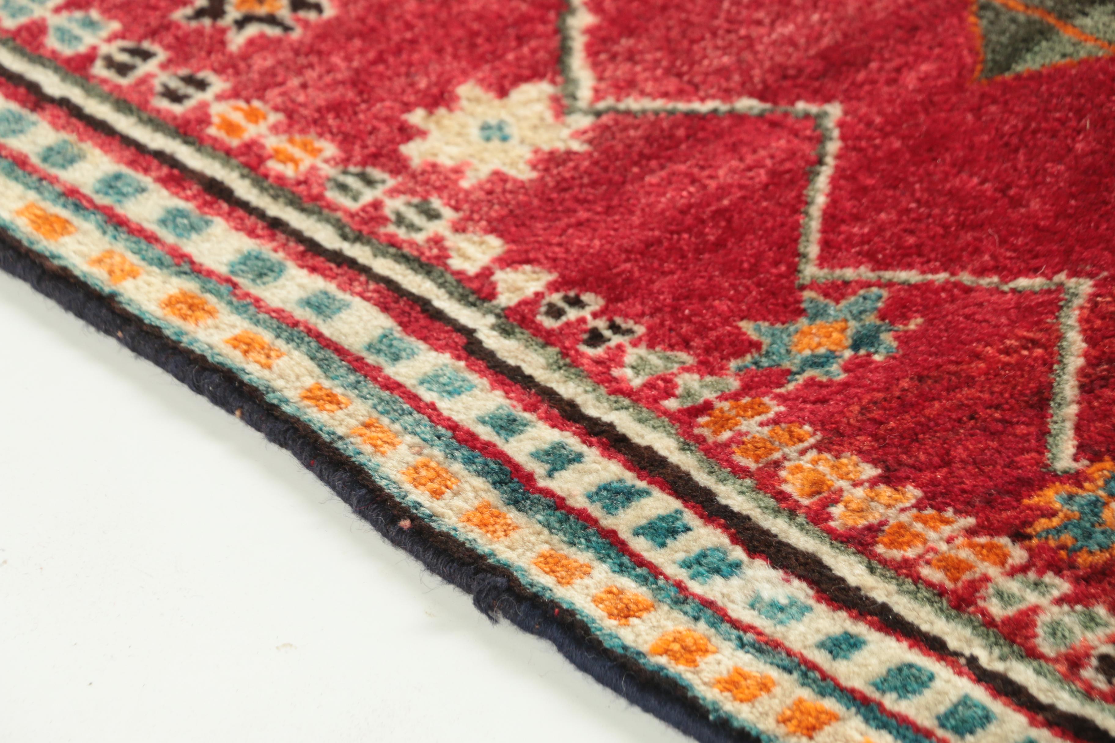 Hand-Knotted Persian Village Wool Area Rug