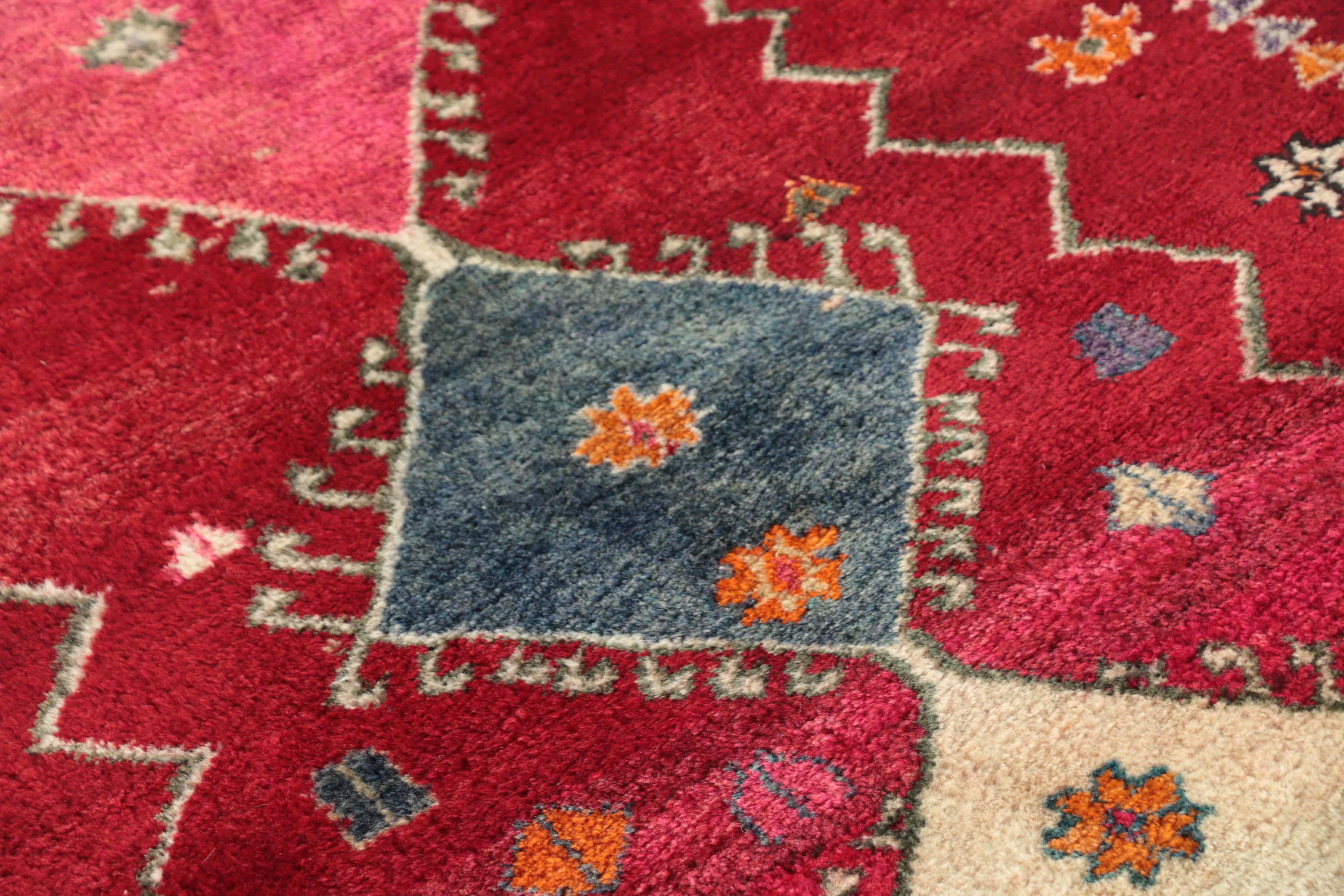 Hand-Knotted Persian Village Wool Area Rug