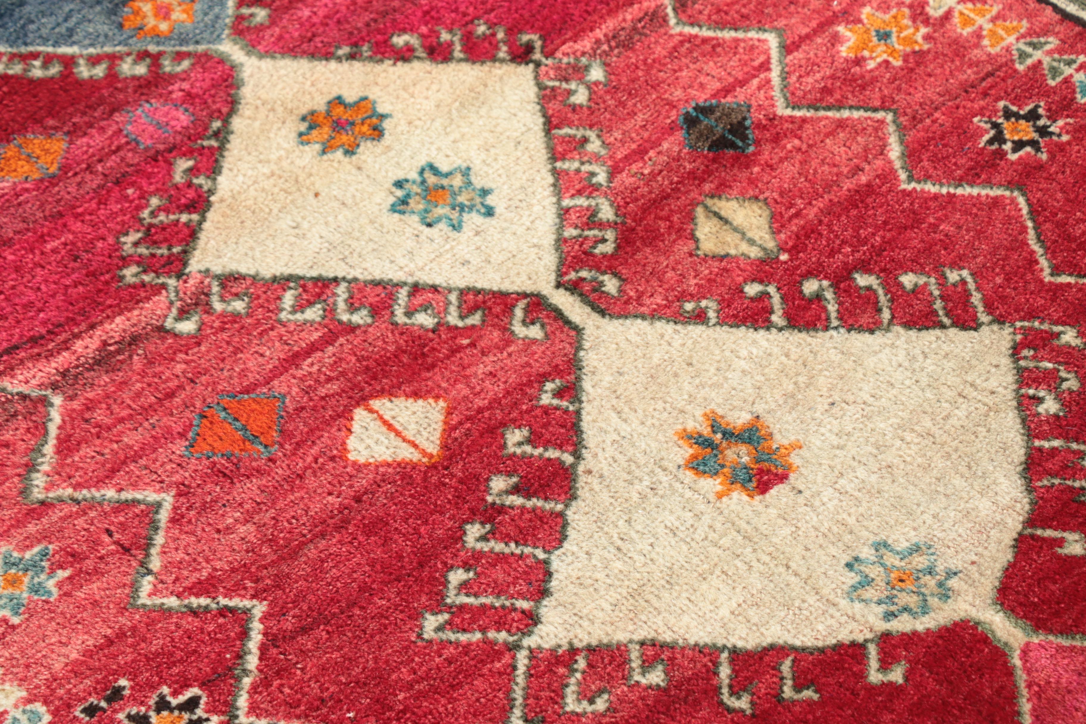 Hand-Knotted Persian Village Wool Area Rug