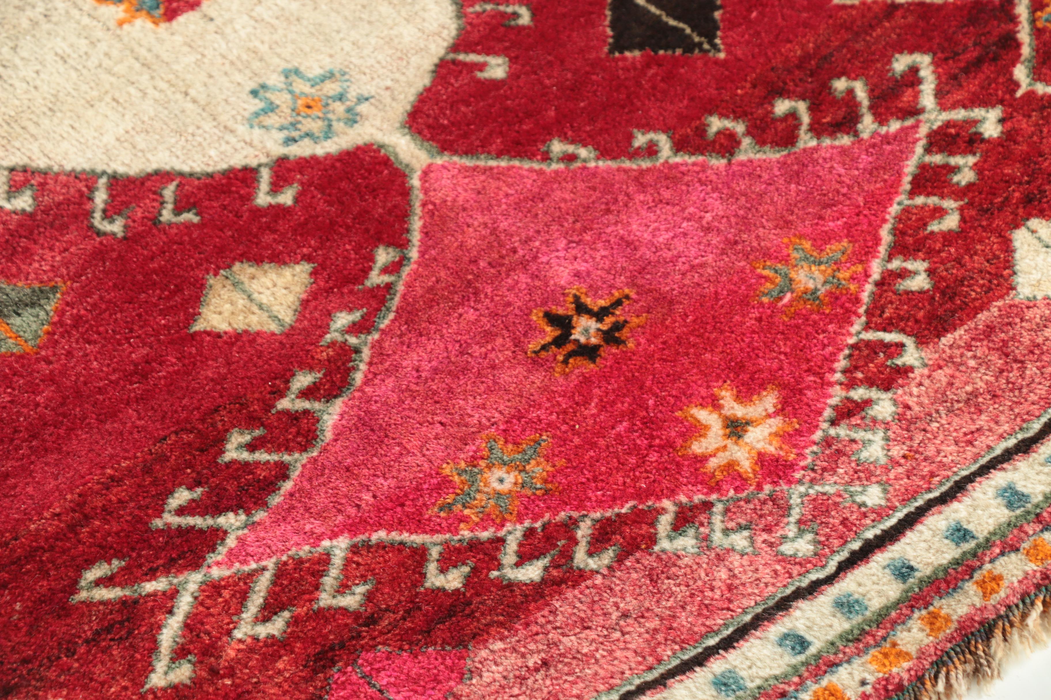 Hand-Knotted Persian Village Wool Area Rug