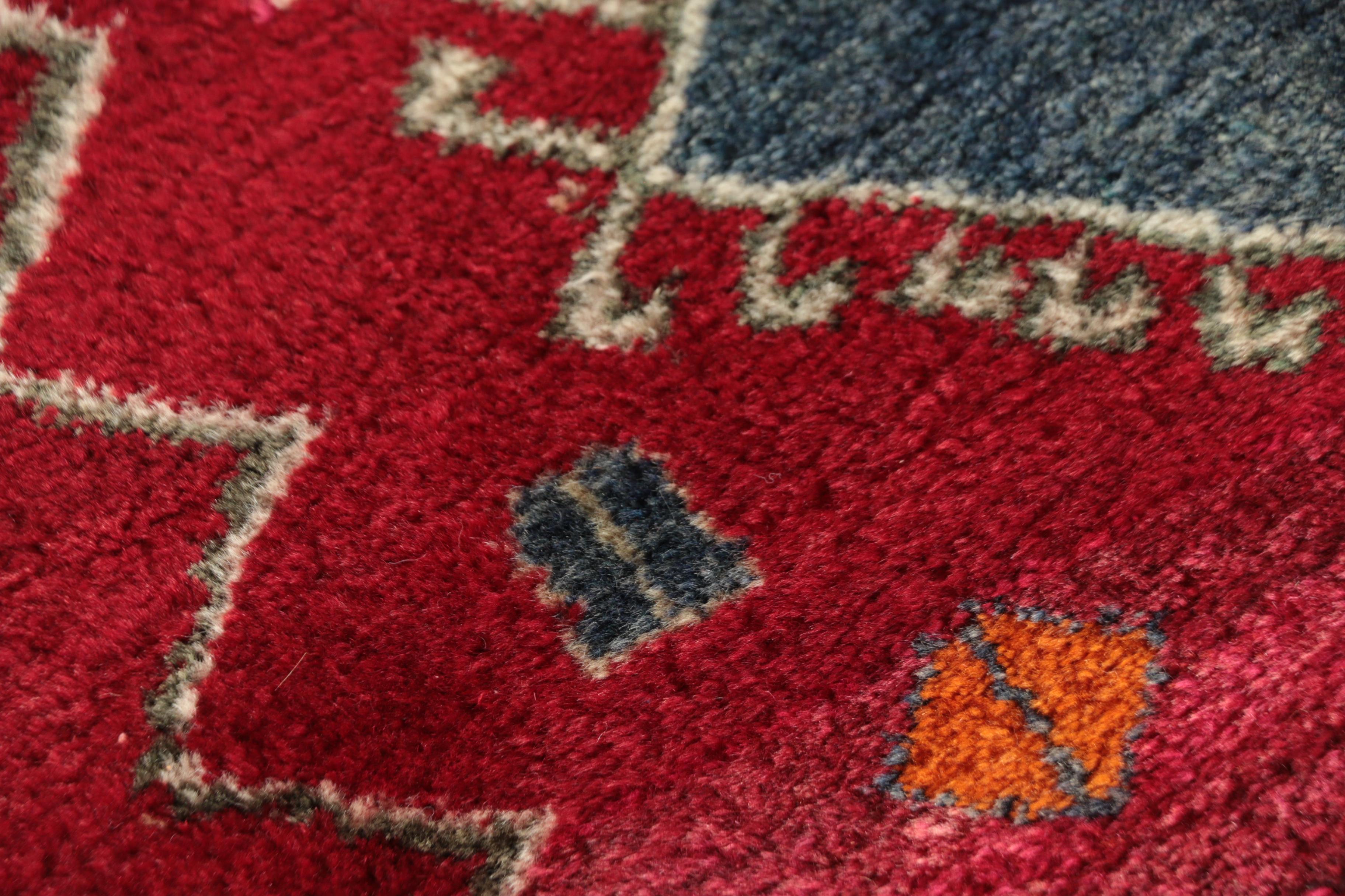 Hand-Knotted Persian Village Wool Area Rug