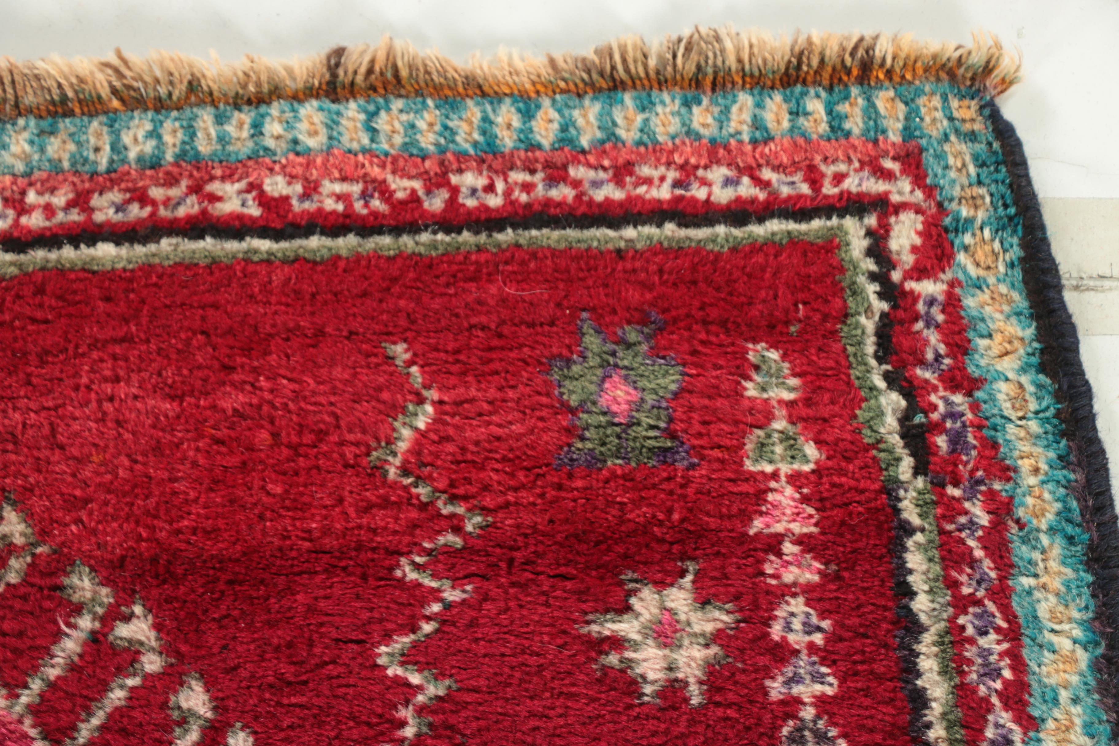 Hand-Knotted Persian Village Wool Area Rug