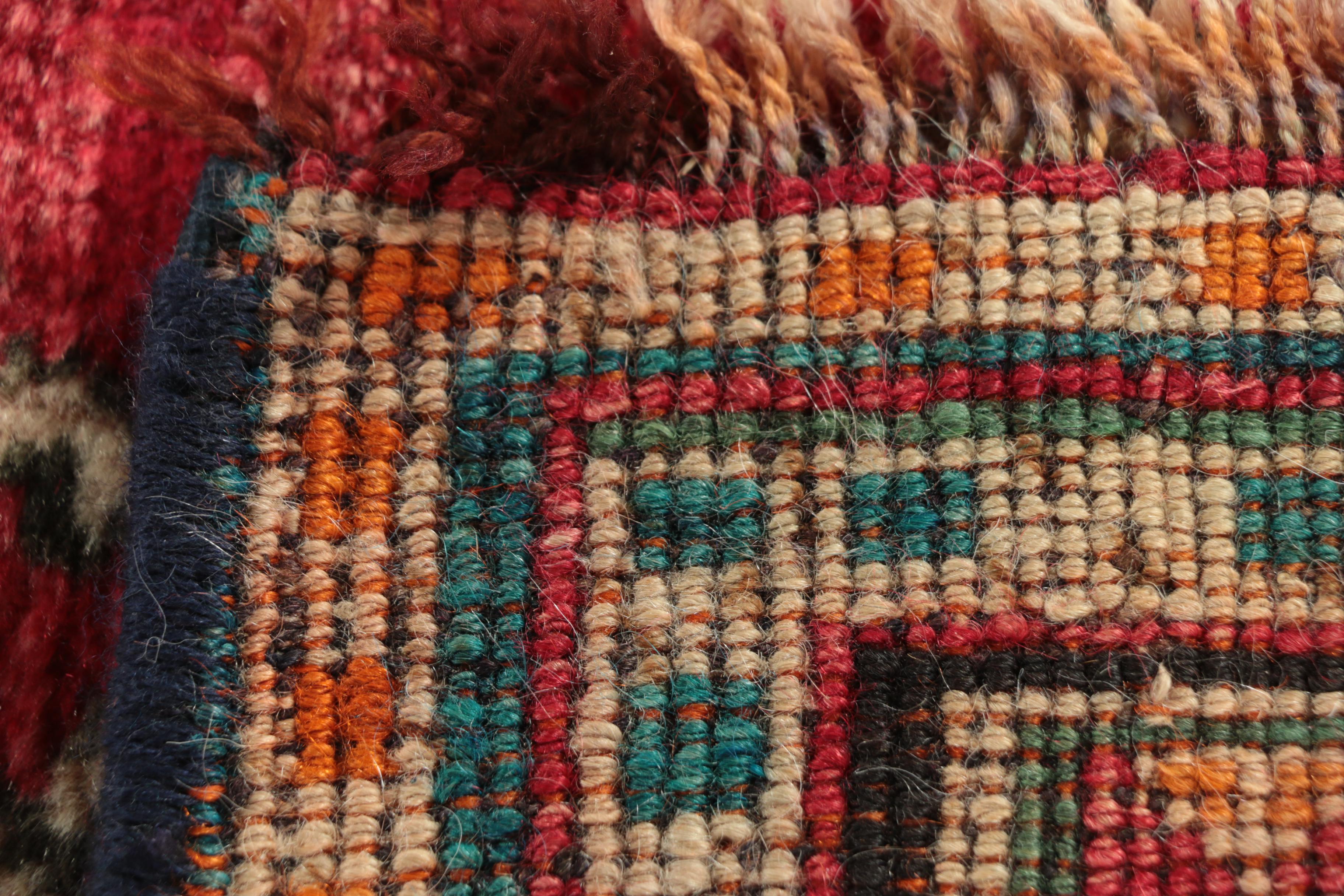 Hand-Knotted Persian Village Wool Area Rug