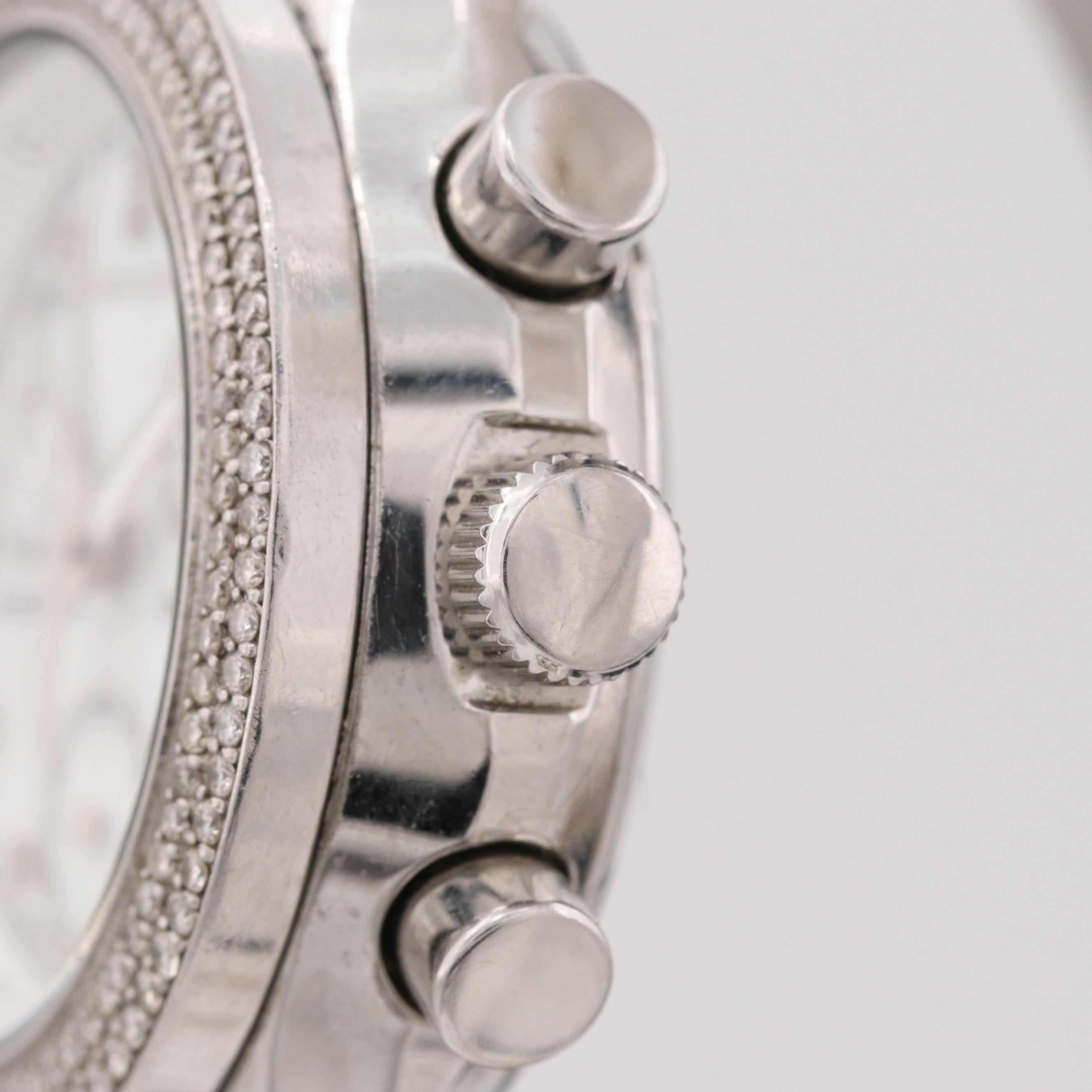 Chase Durer Ladyhawke Stainless Steel Watch With 1.11 CTW Diamonds