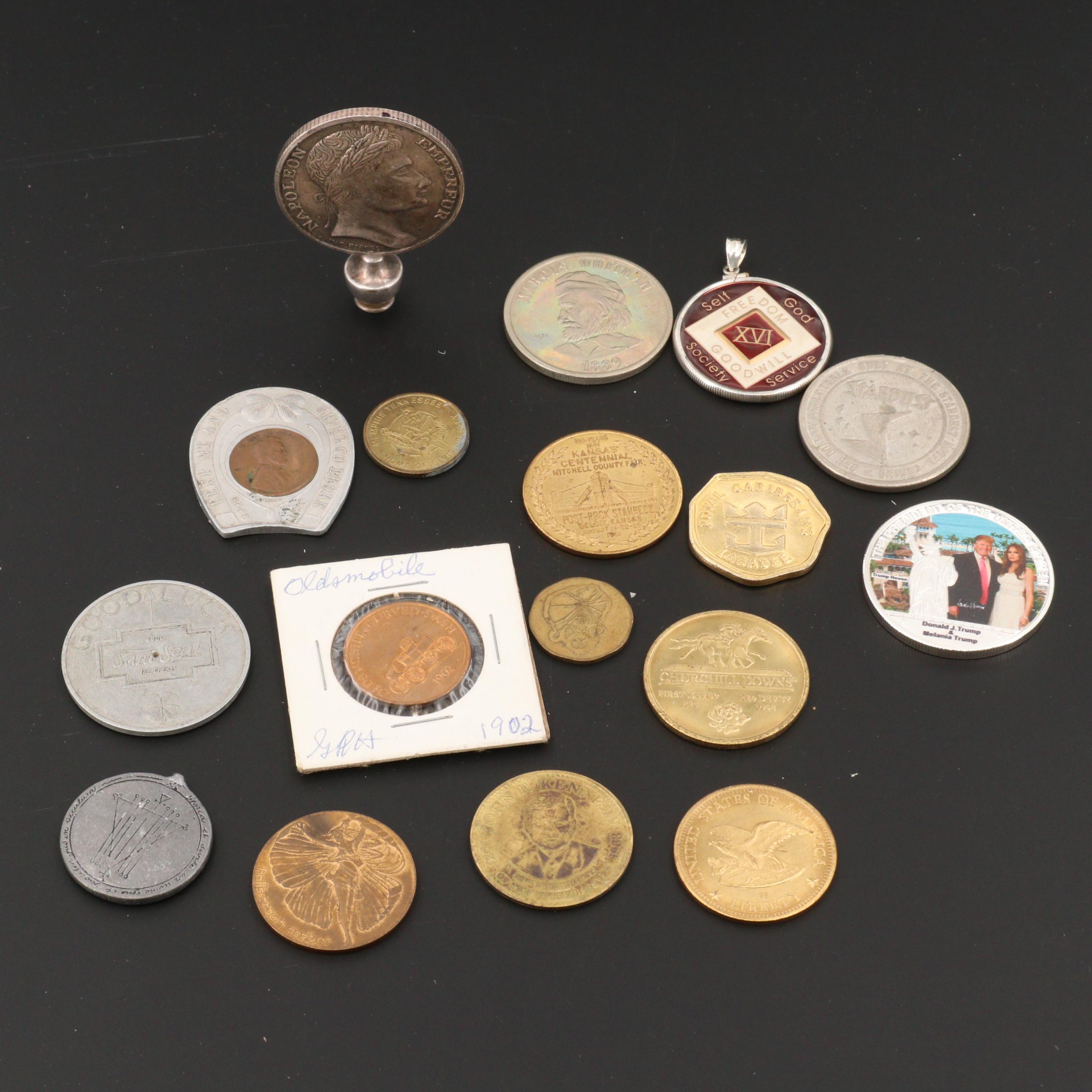 Seventeen Various Medals and Tokens
