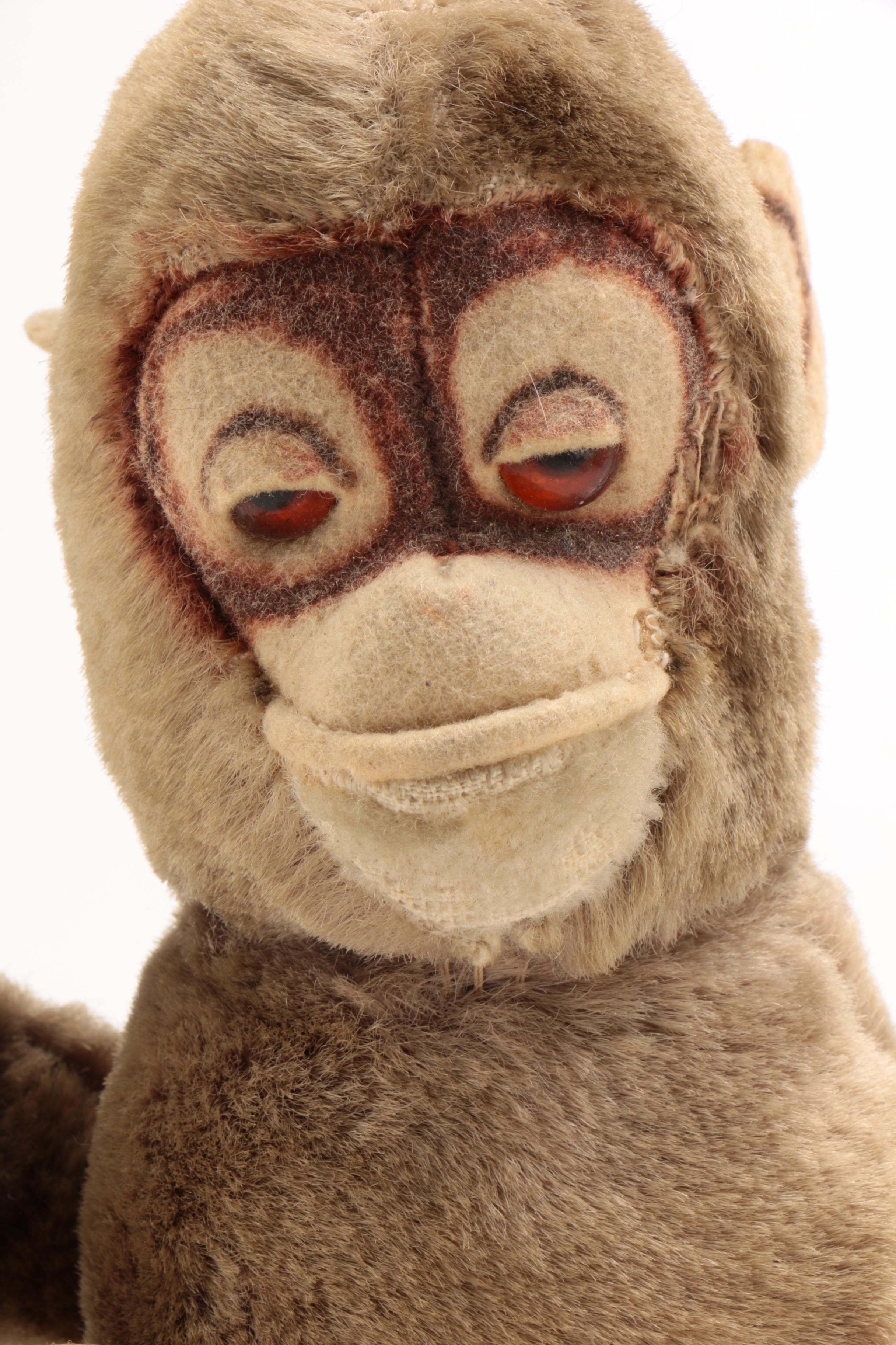 Vintage Mohair Monkey with Sleepy Eyes