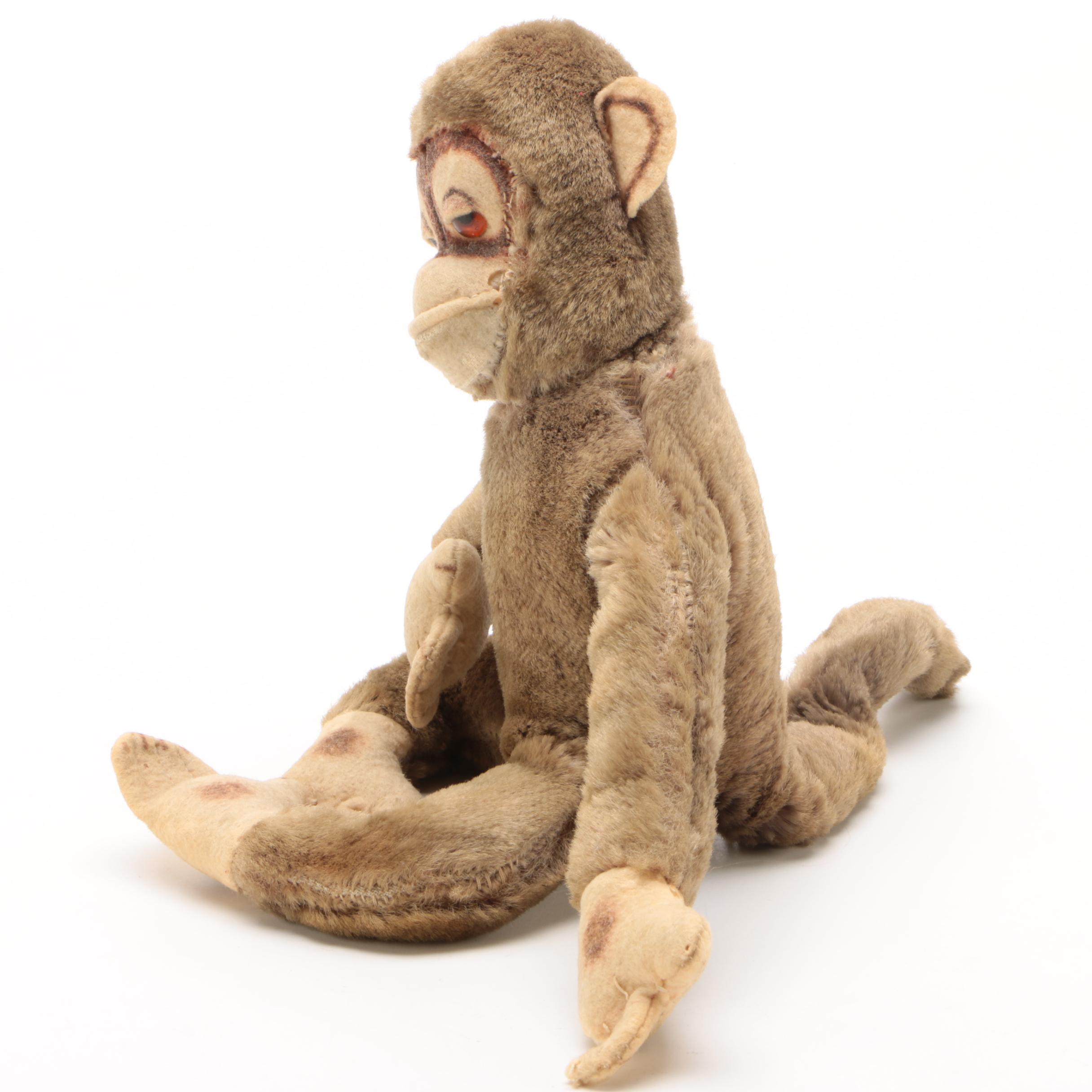 Vintage Mohair Monkey with Sleepy Eyes